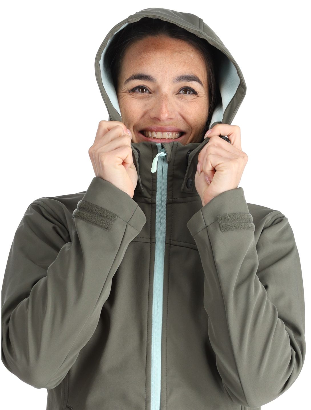 Kilpi, Ravia chaqueta de esquí softshell mujeres Dark Green verde 