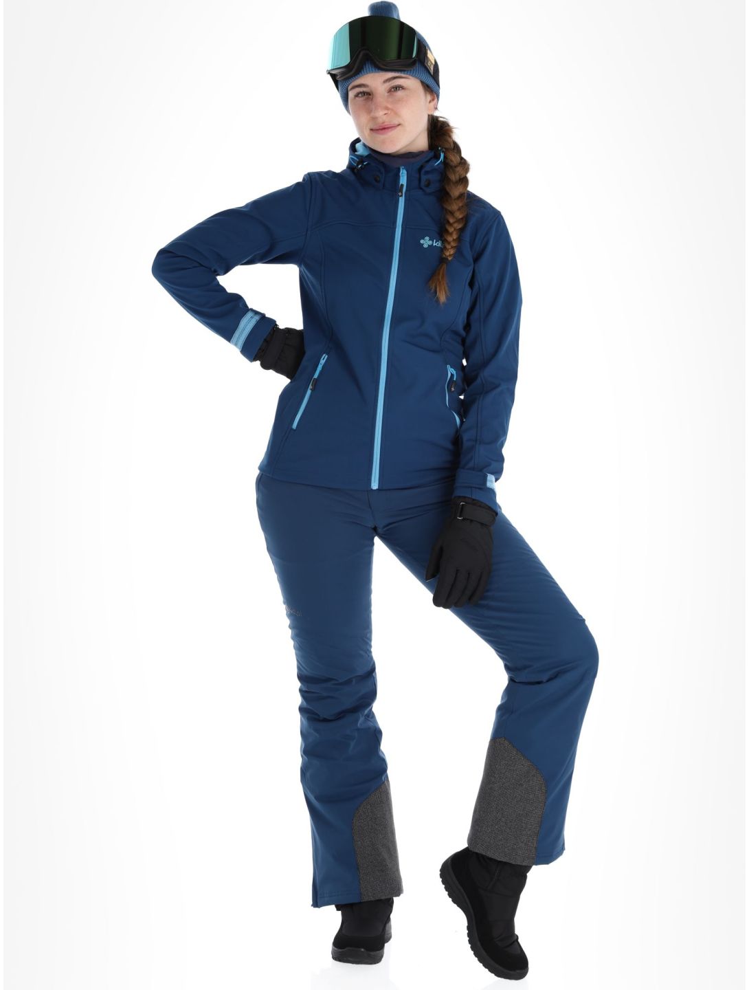 Kilpi, Ravia-W chaqueta de esquí softshell mujeres Dark Blue azul 