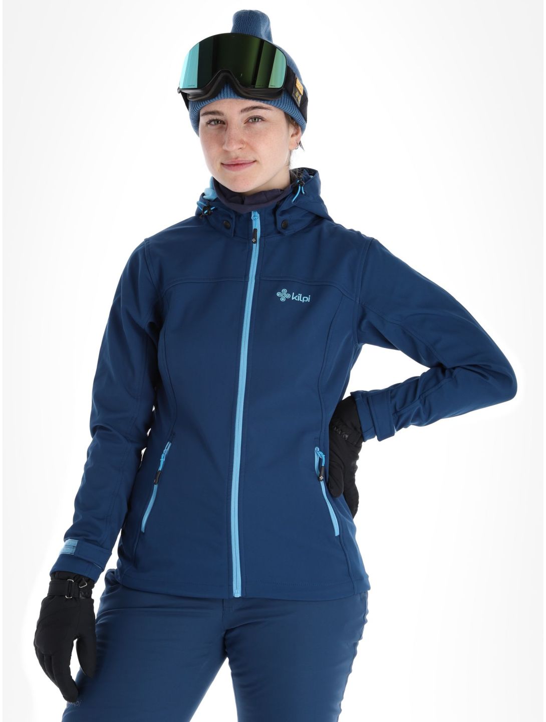 Kilpi, Ravia-W chaqueta de esquí softshell mujeres Dark Blue azul 