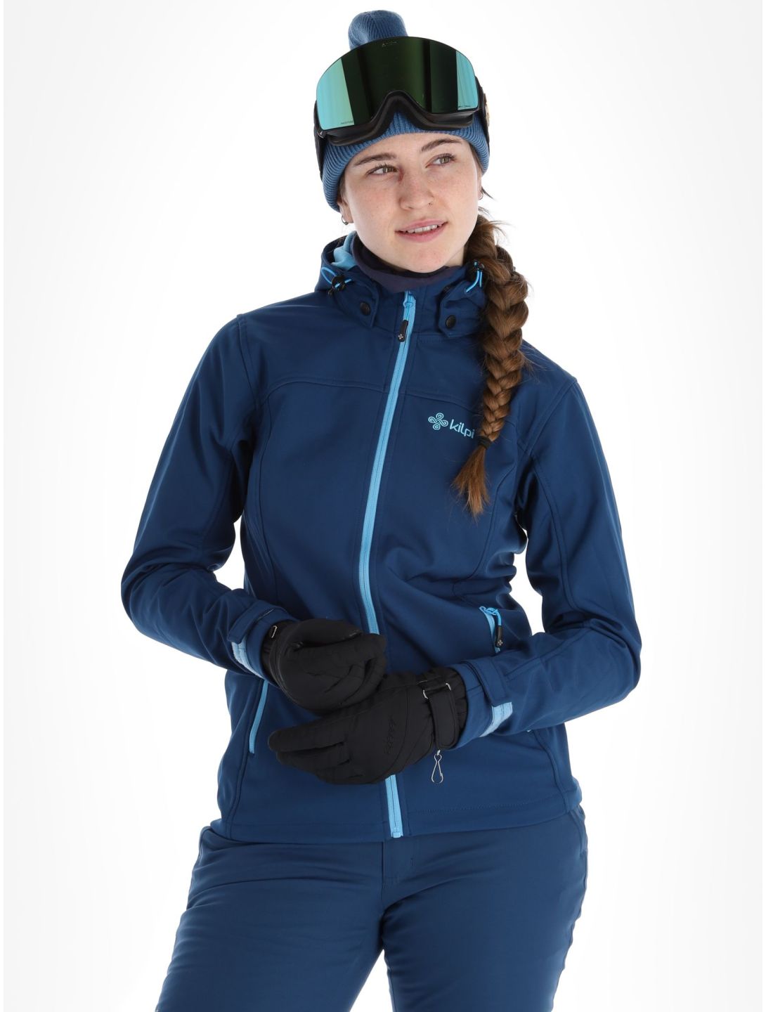 Kilpi, Ravia-W chaqueta de esquí softshell mujeres Dark Blue azul 