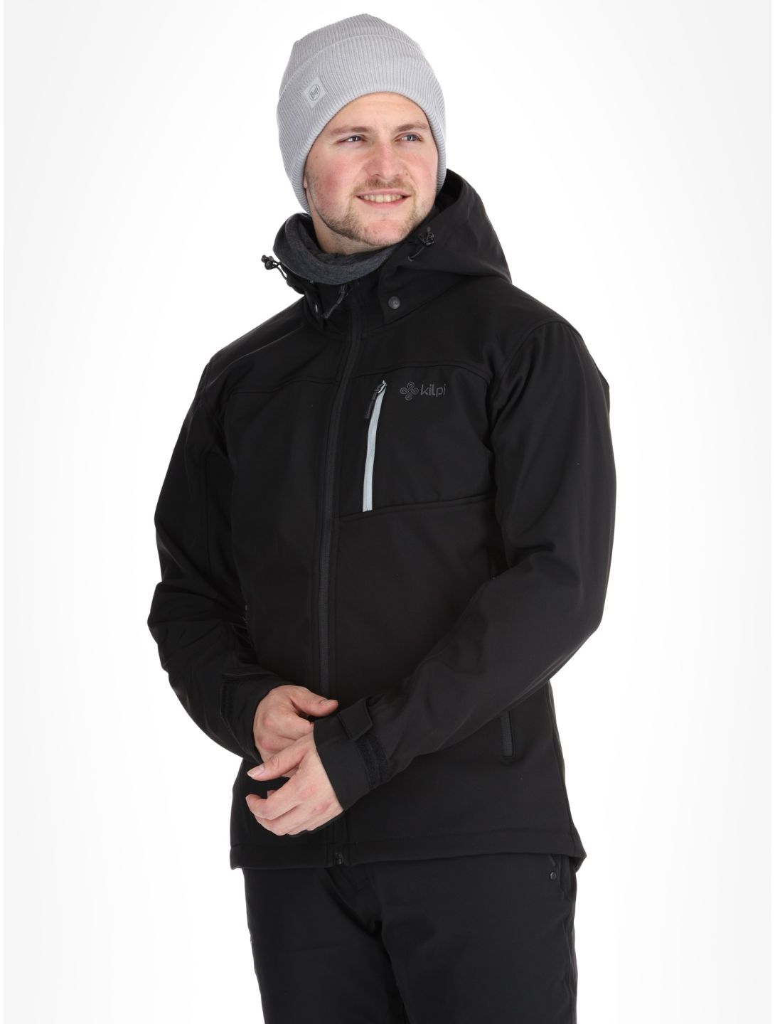 Kilpi, RAVIO chaqueta de esquí softshell hombres Black negro 