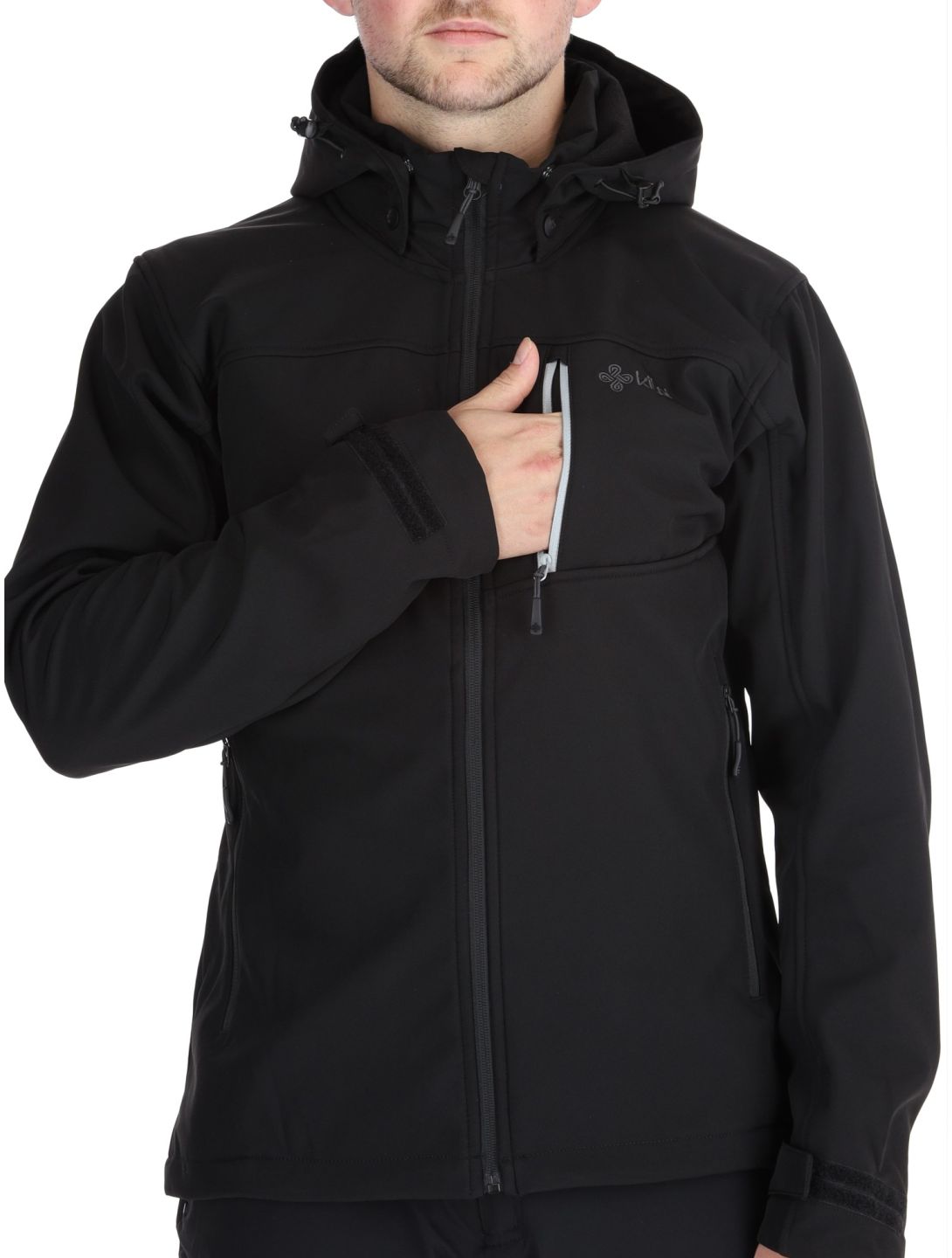 Kilpi, RAVIO chaqueta de esquí softshell hombres Black negro 