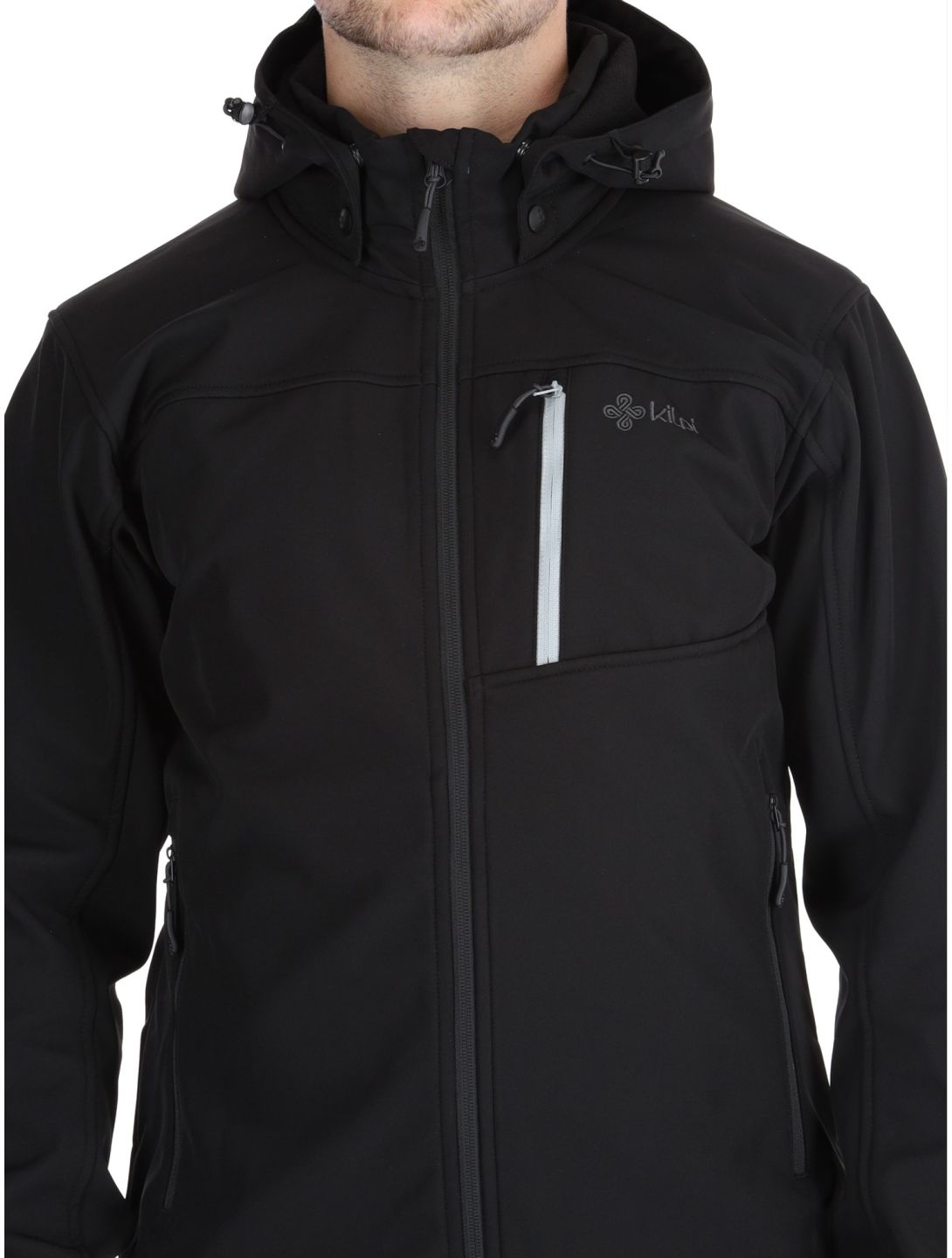 Kilpi, RAVIO chaqueta de esquí softshell hombres Black negro 