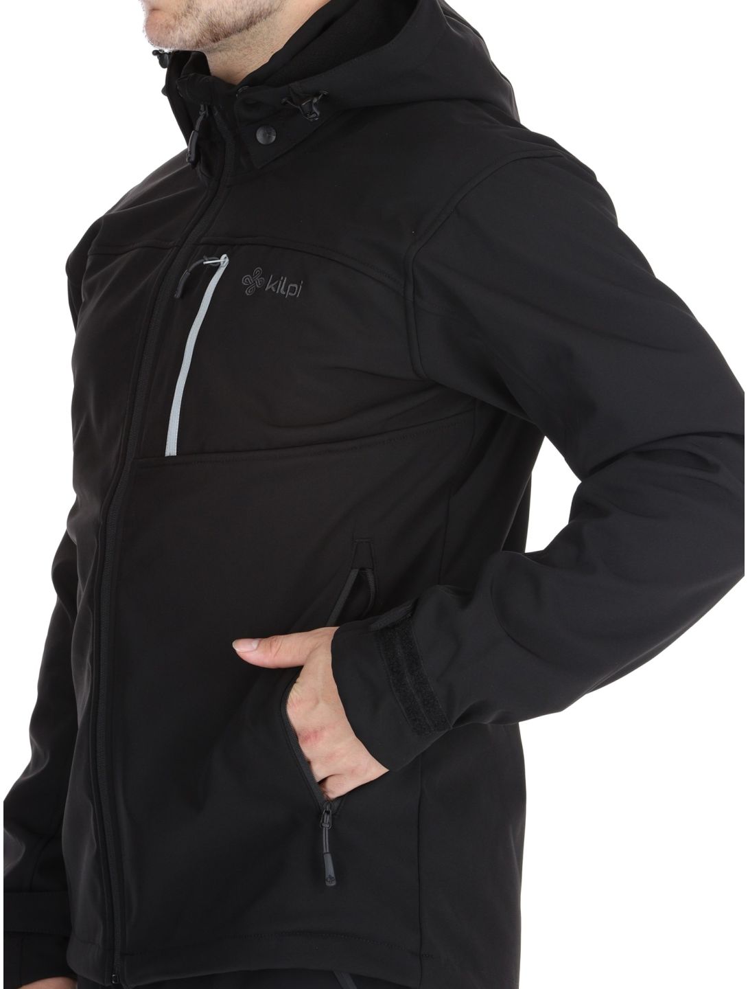 Kilpi, RAVIO chaqueta de esquí softshell hombres Black negro 