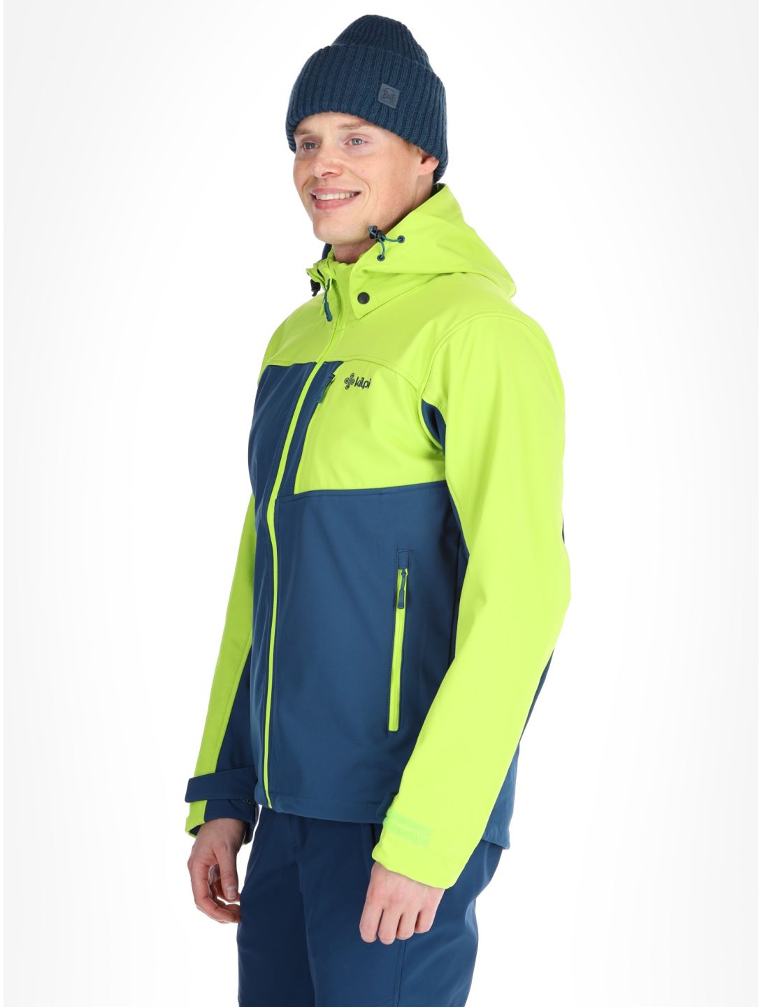 Kilpi, Ravio chaqueta de esquí softshell hombres Lime Green azul, verde 