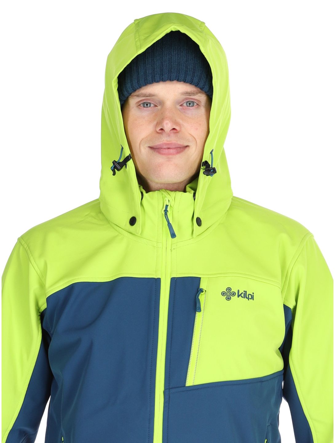 Kilpi, Ravio chaqueta de esquí softshell hombres Lime Green azul, verde 