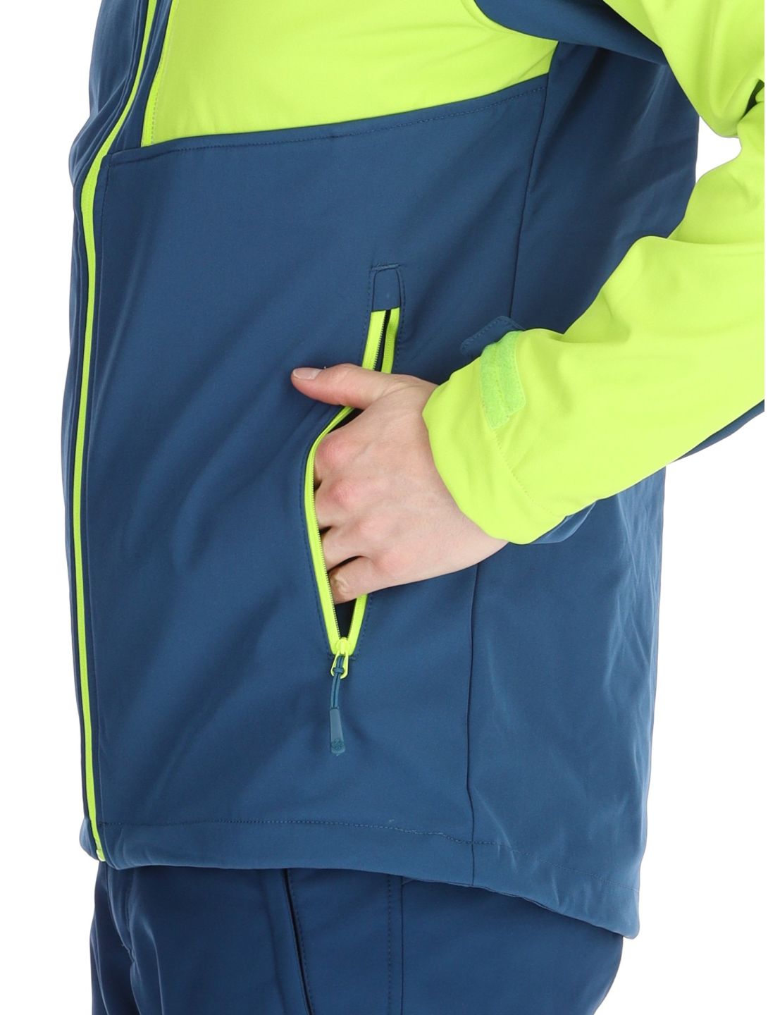 Kilpi, Ravio chaqueta de esquí softshell hombres Lime Green azul, verde 