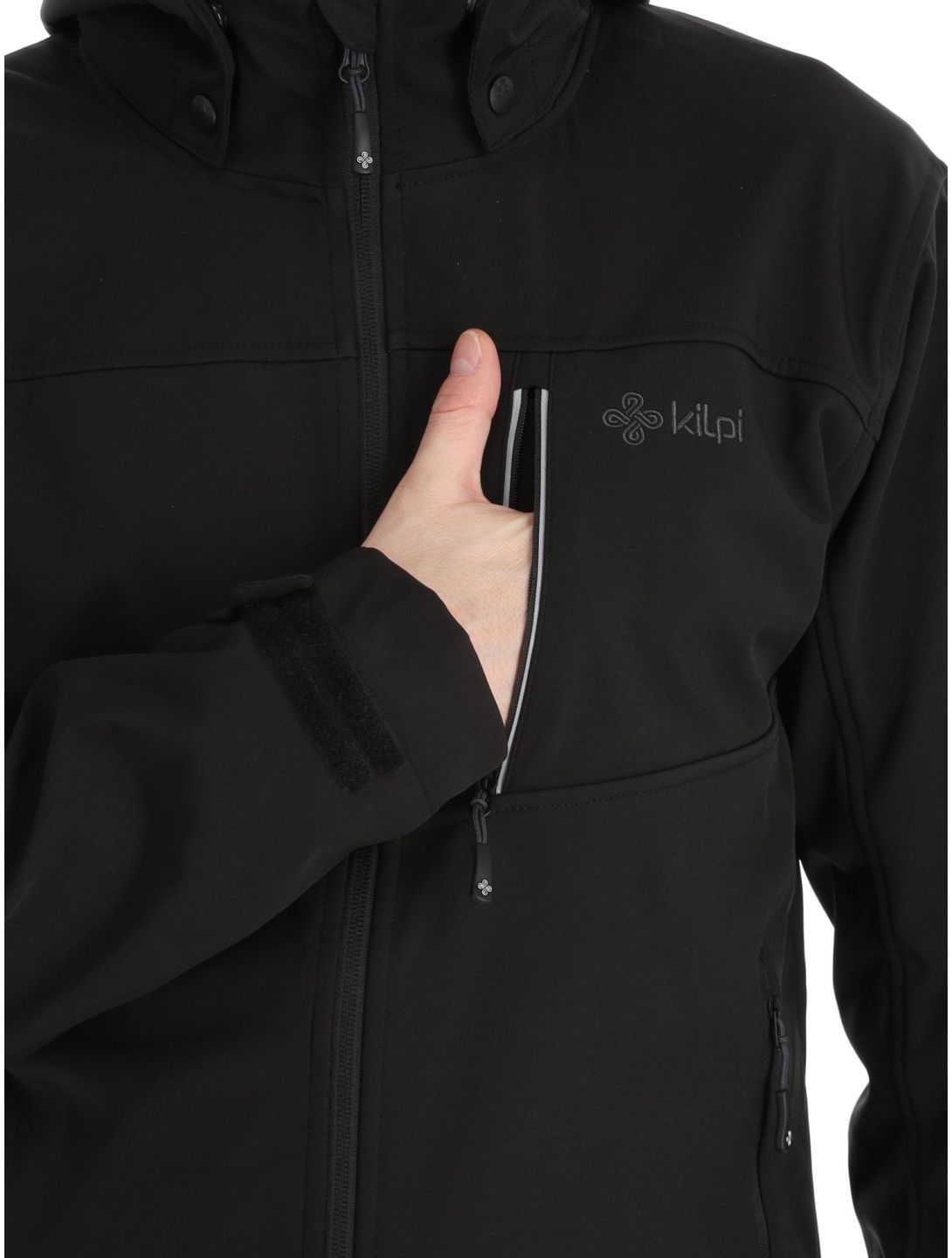 Kilpi, Ravio-M chaqueta de esquí softshell hombres Black negro 