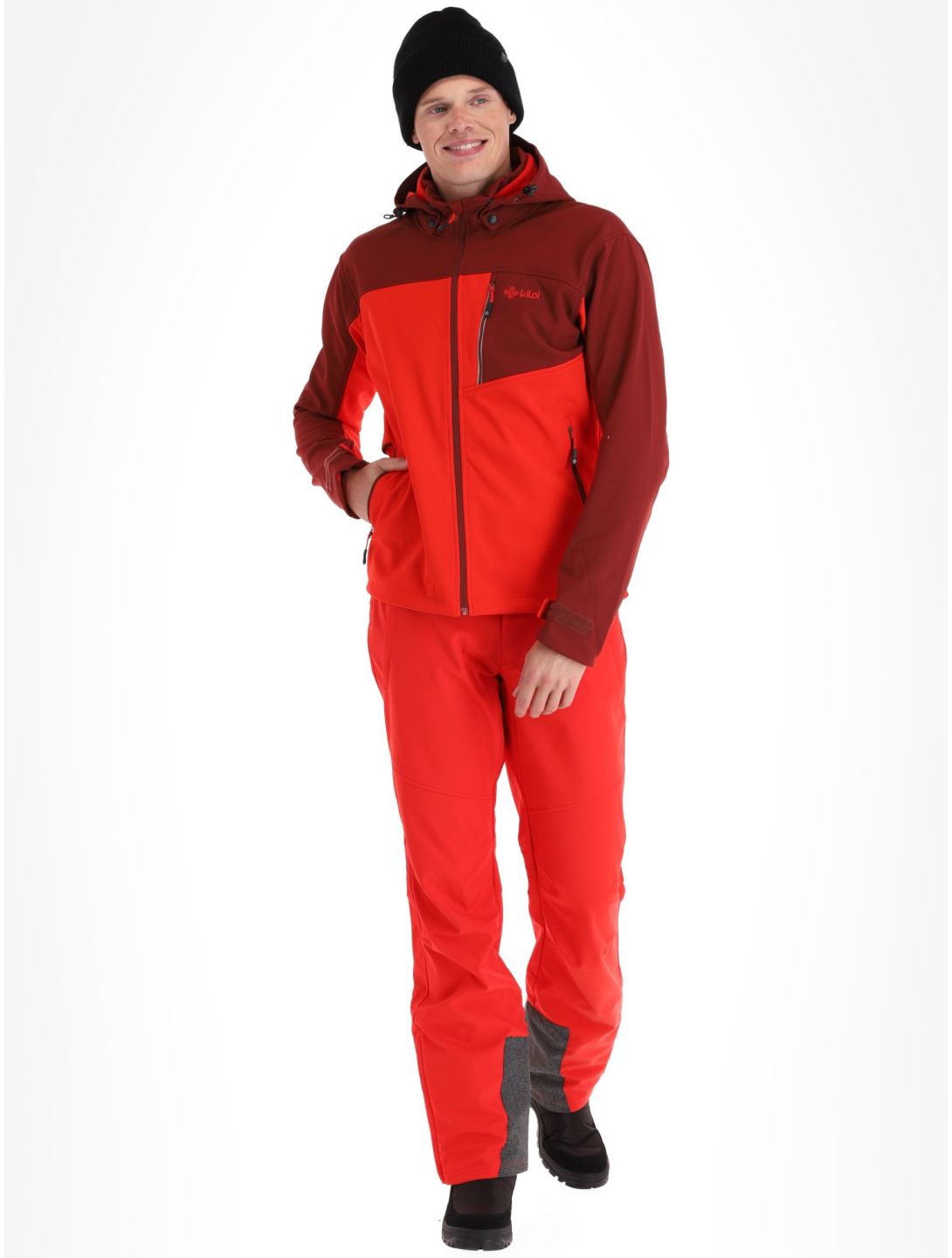 Kilpi, Ravio-M chaqueta de esquí softshell hombres Red rojo 