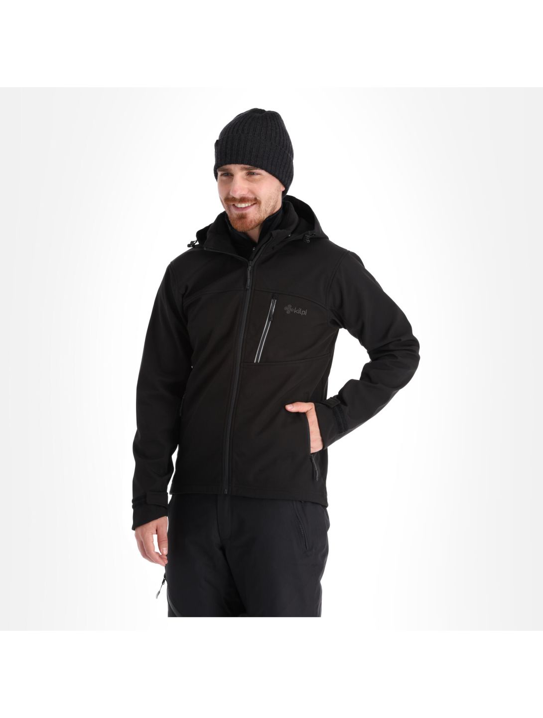 Kilpi, Ravio-M chaqueta de esquí softshell tallas extra grandes hombres negro 