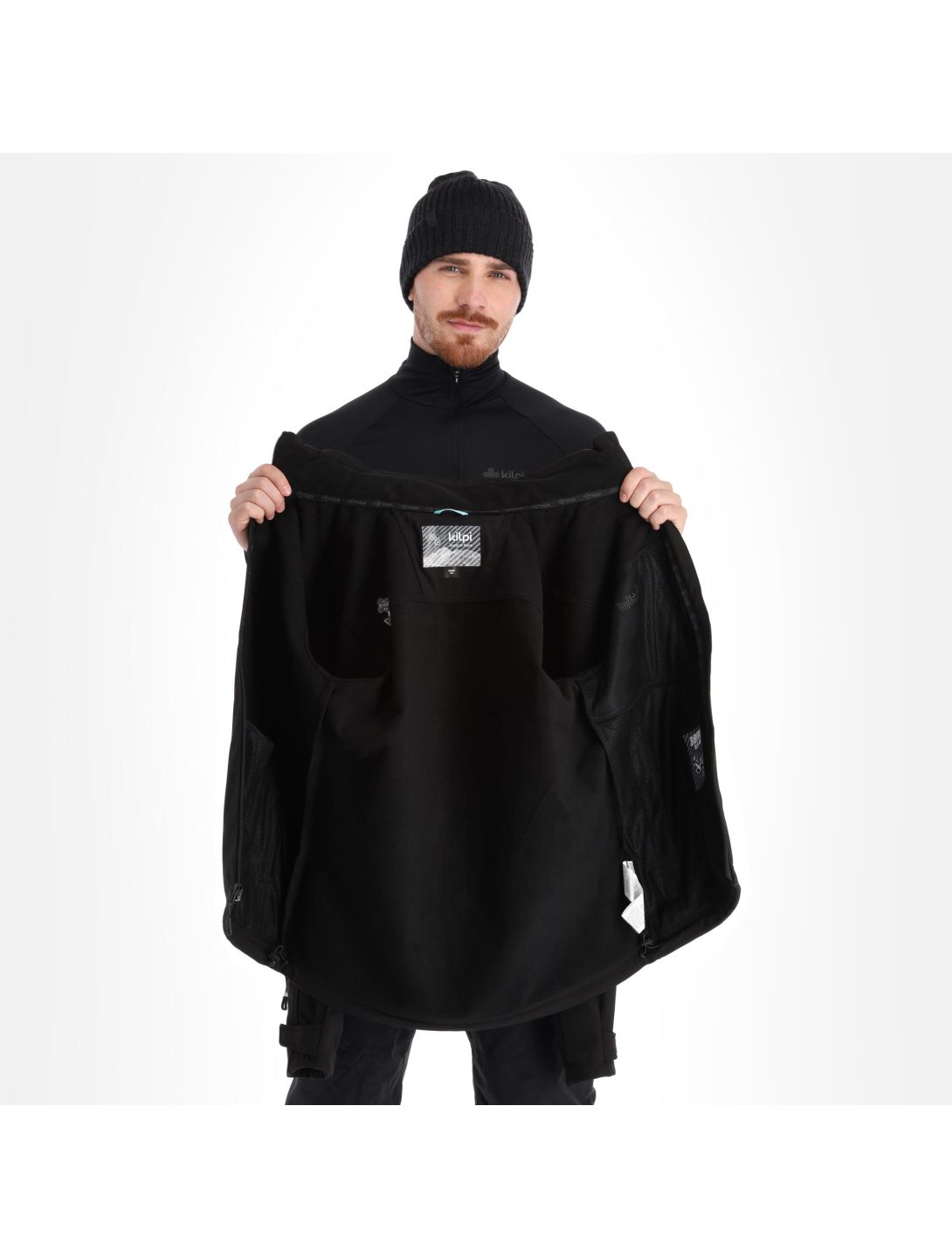 Kilpi, Ravio-M chaqueta de esquí softshell tallas extra grandes hombres negro 