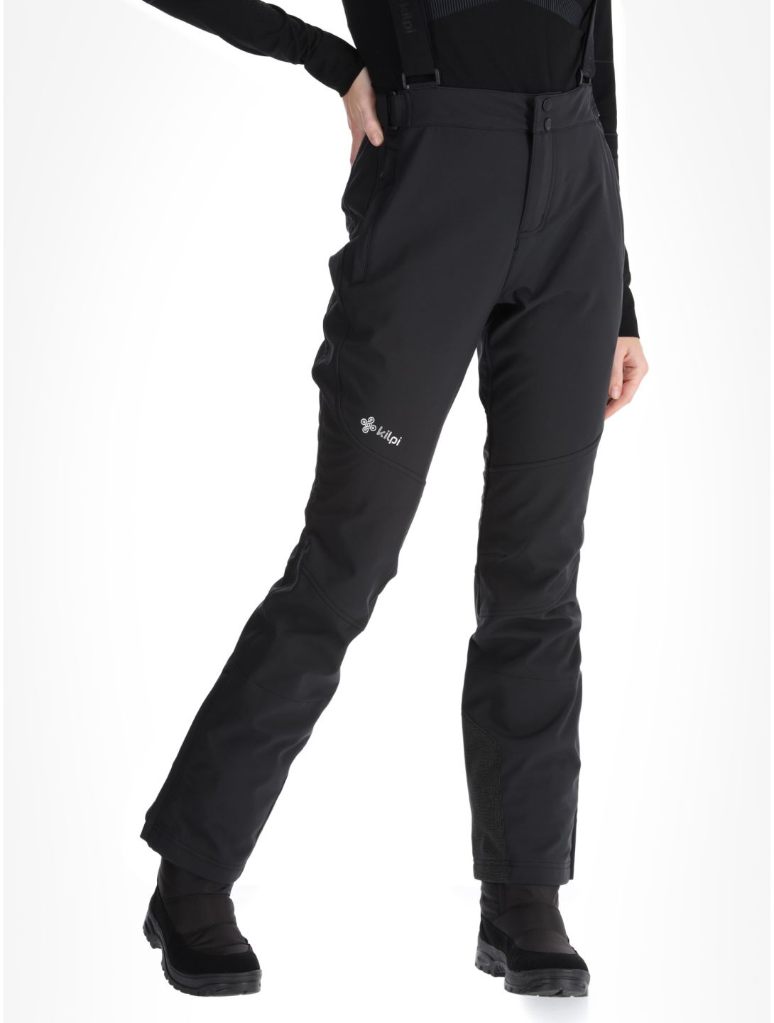 Kilpi, Rhea pantalones de esquí softshell mujeres Black negro 