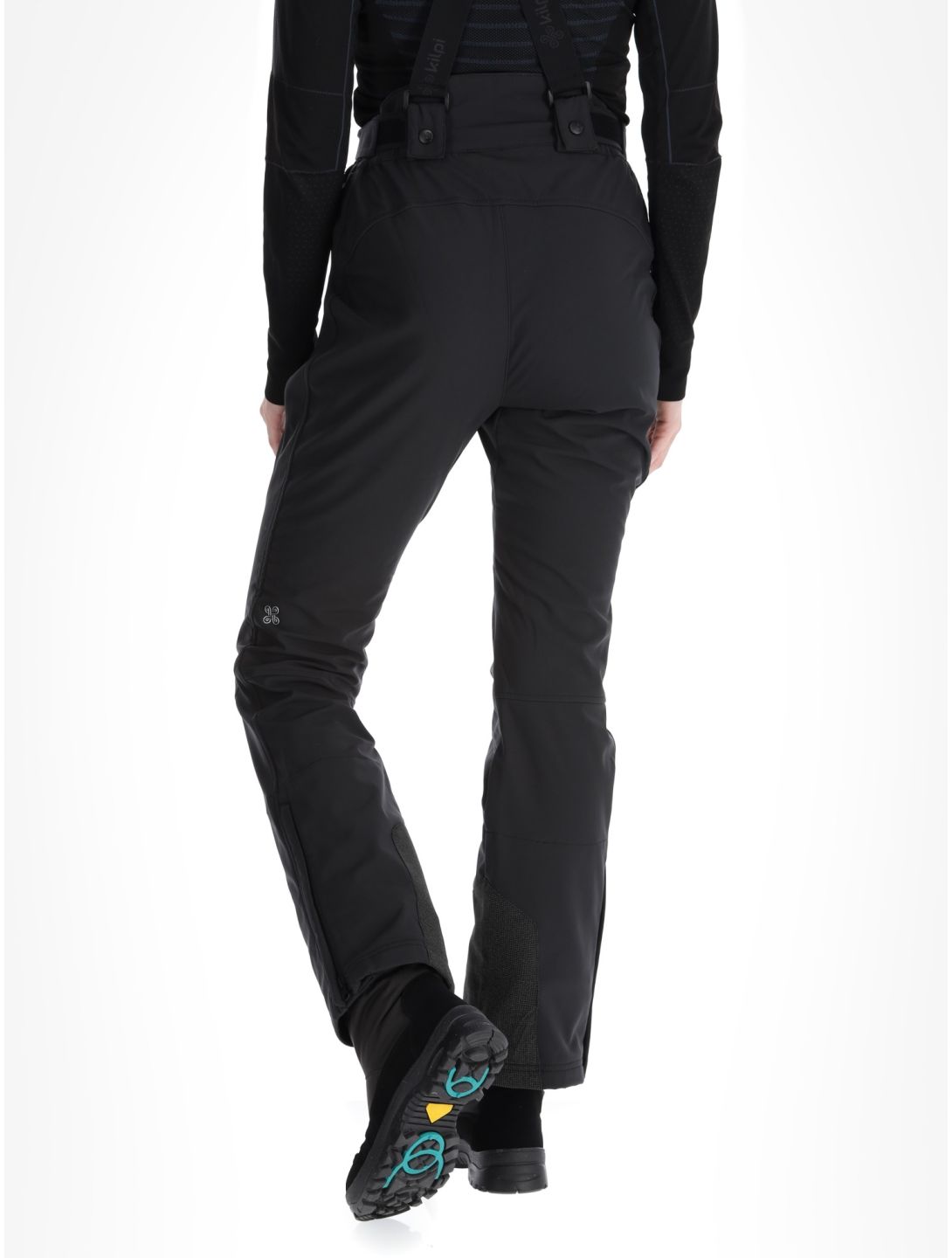 Kilpi, Rhea pantalones de esquí softshell mujeres Black negro 