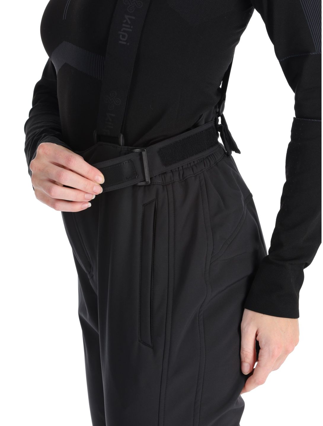 Kilpi, Rhea pantalones de esquí softshell mujeres Black negro 