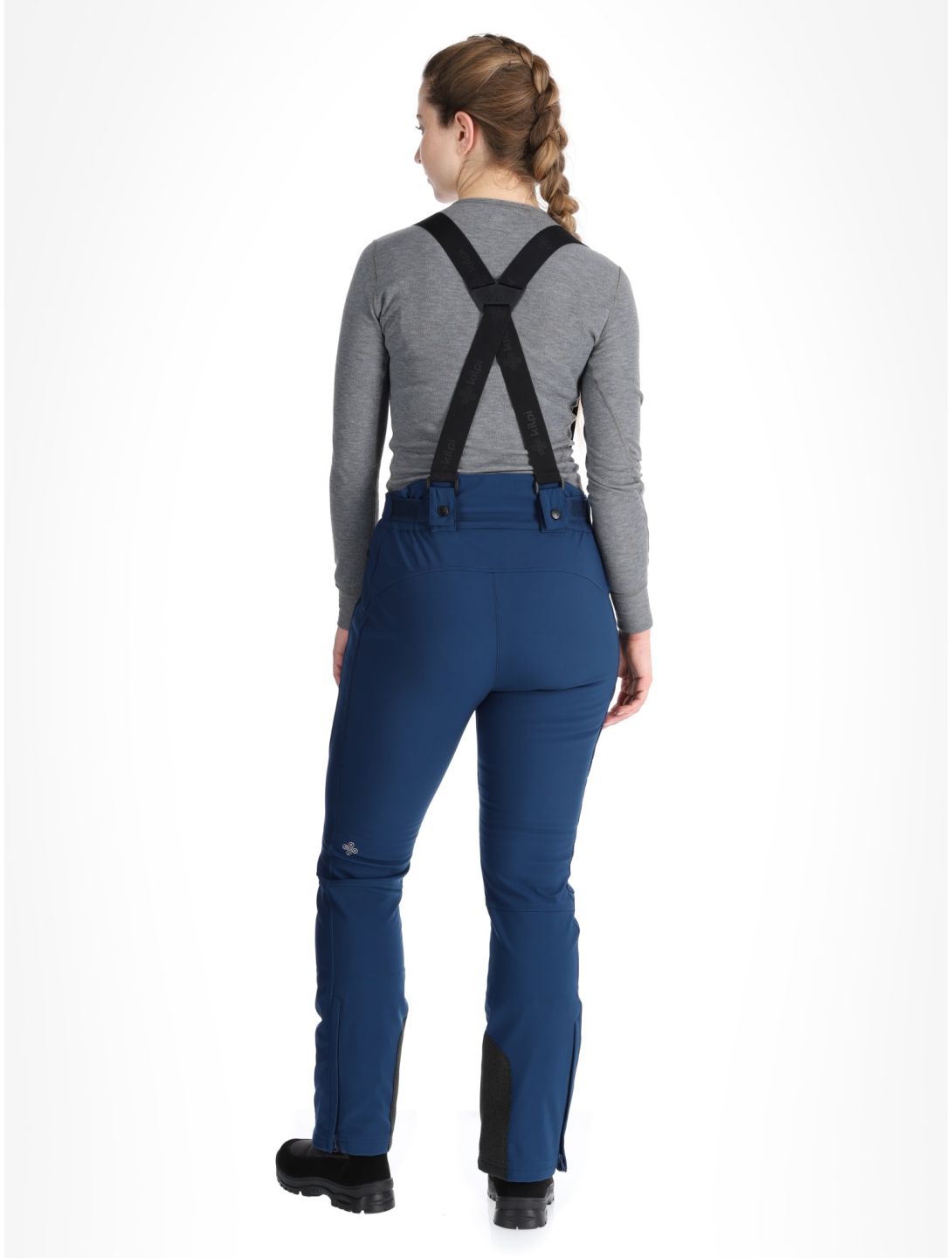 Kilpi, RHEA pantalones de esquí softshell mujeres Dark Blue azul 