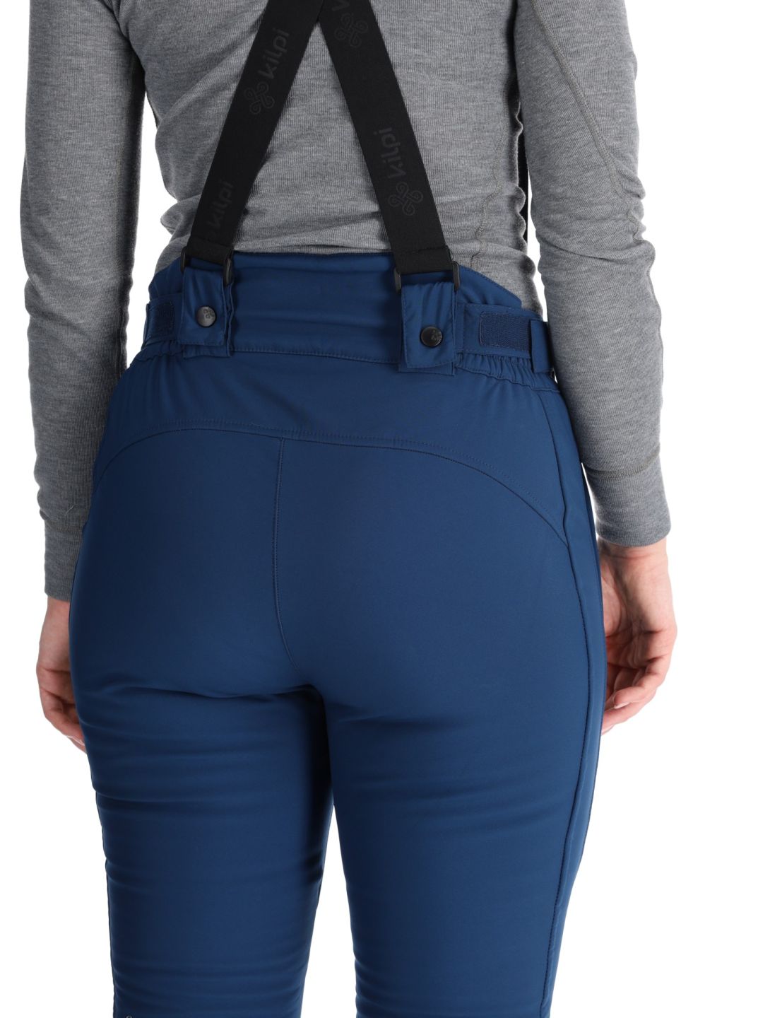 Kilpi, RHEA pantalones de esquí softshell mujeres Dark Blue azul 