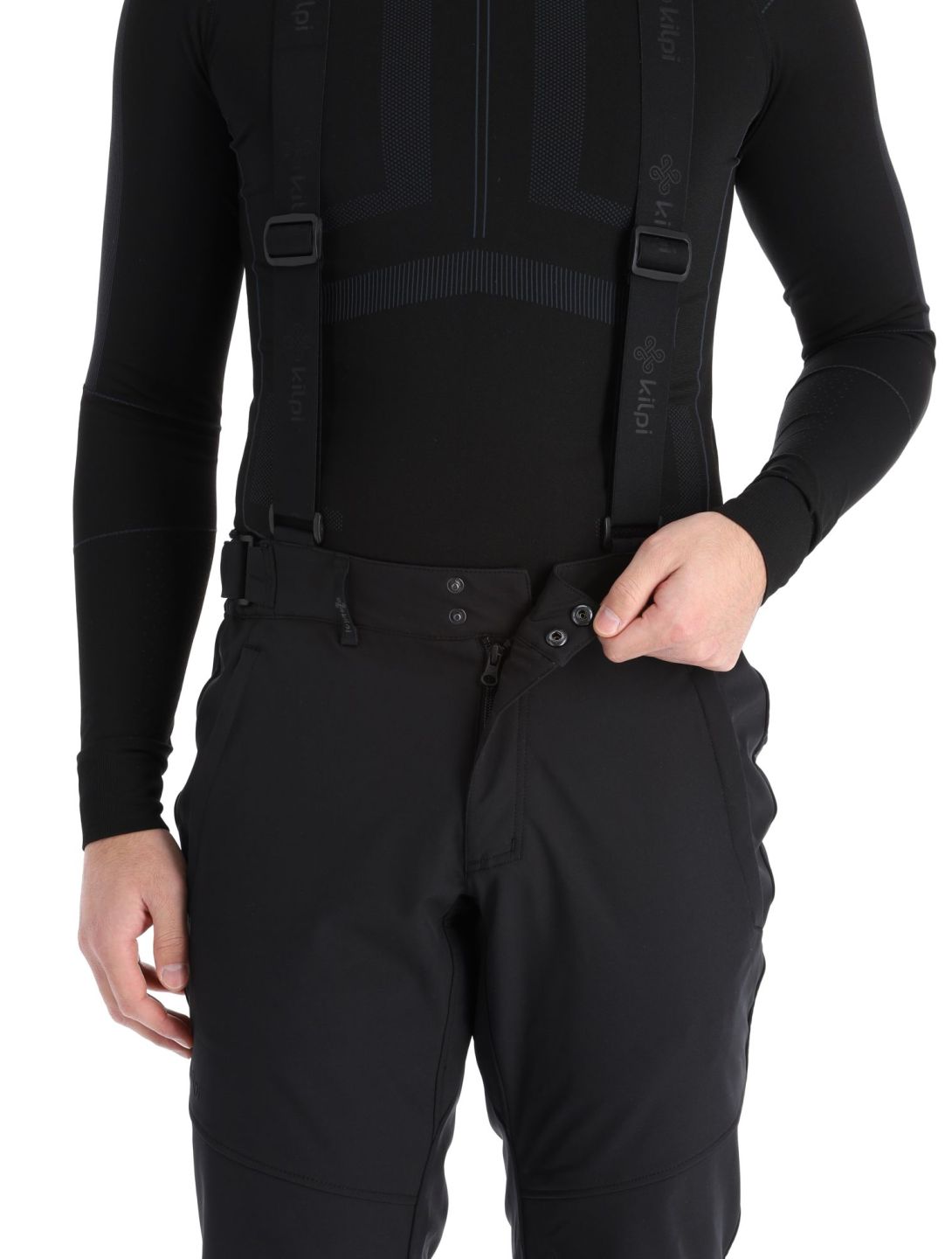 Kilpi, Rhea-M pantalones de esquí softshell hombres Black negro 