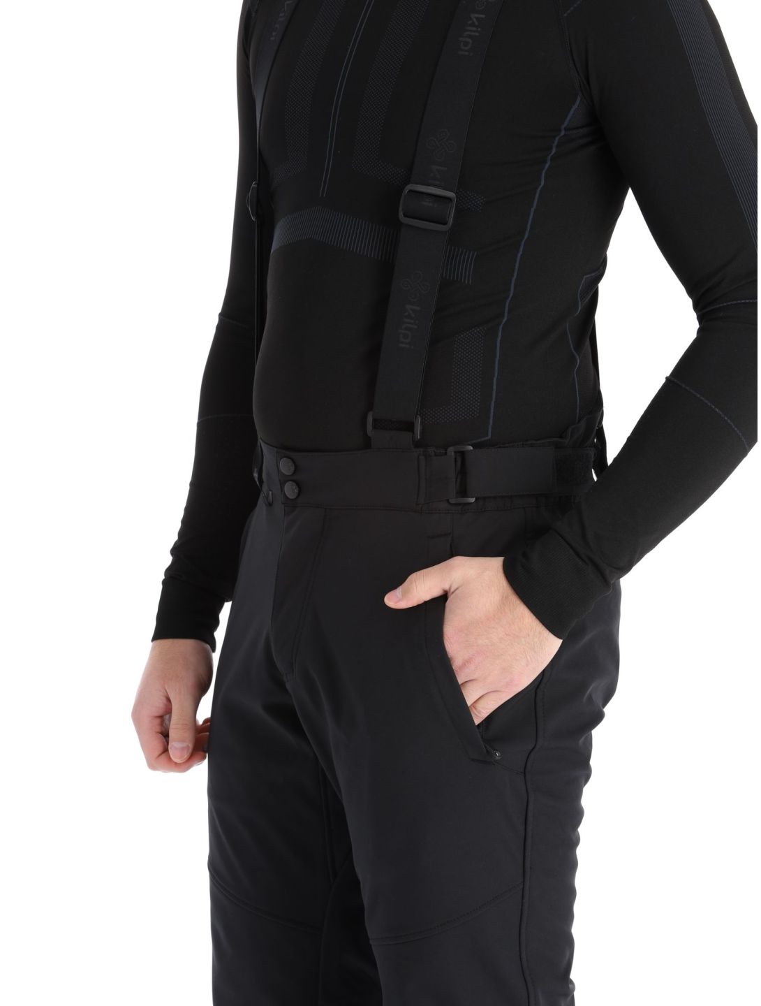 Kilpi, Rhea-M pantalones de esquí softshell hombres Black negro 