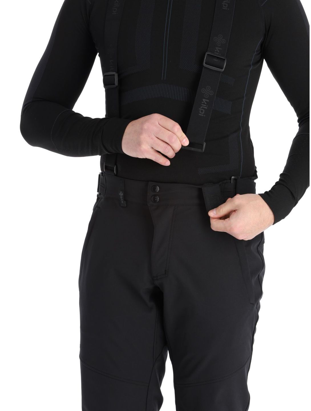 Kilpi, Rhea-m pantalones de esquí softshell tallas extra grandes hombres Black negro 