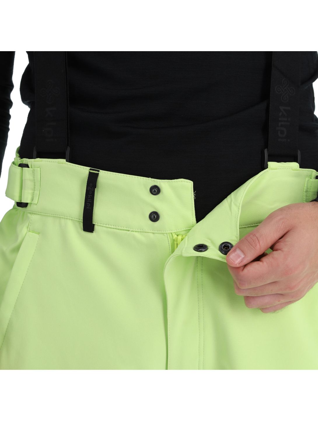 Kilpi, Rhea-M pantalones de esquí softshell hombres lime verde 