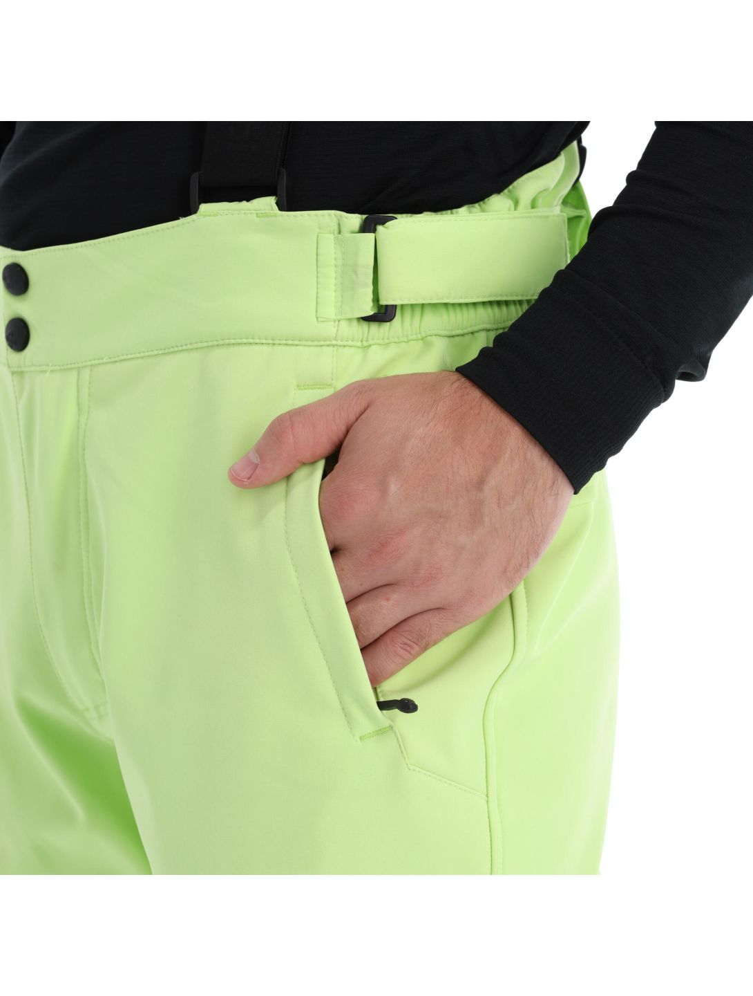 Kilpi, Rhea-M pantalones de esquí softshell hombres lime verde 