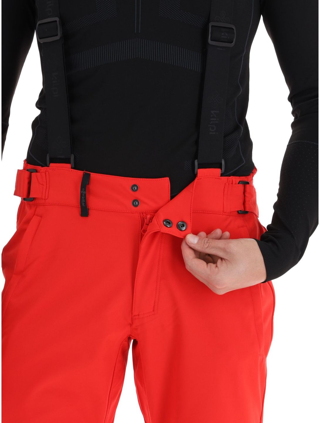 Kilpi, Rhea-M pantalones de esquí softshell hombres Red rojo 