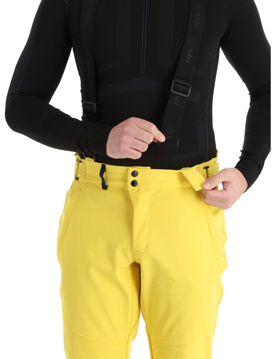 Kilpi, Rhea-M pantalones de esquí softshell hombres Yellow amarillo 