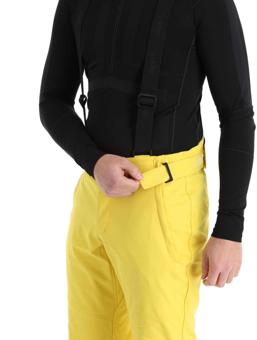 Kilpi, Rhea-M pantalones de esquí softshell hombres Yellow amarillo 