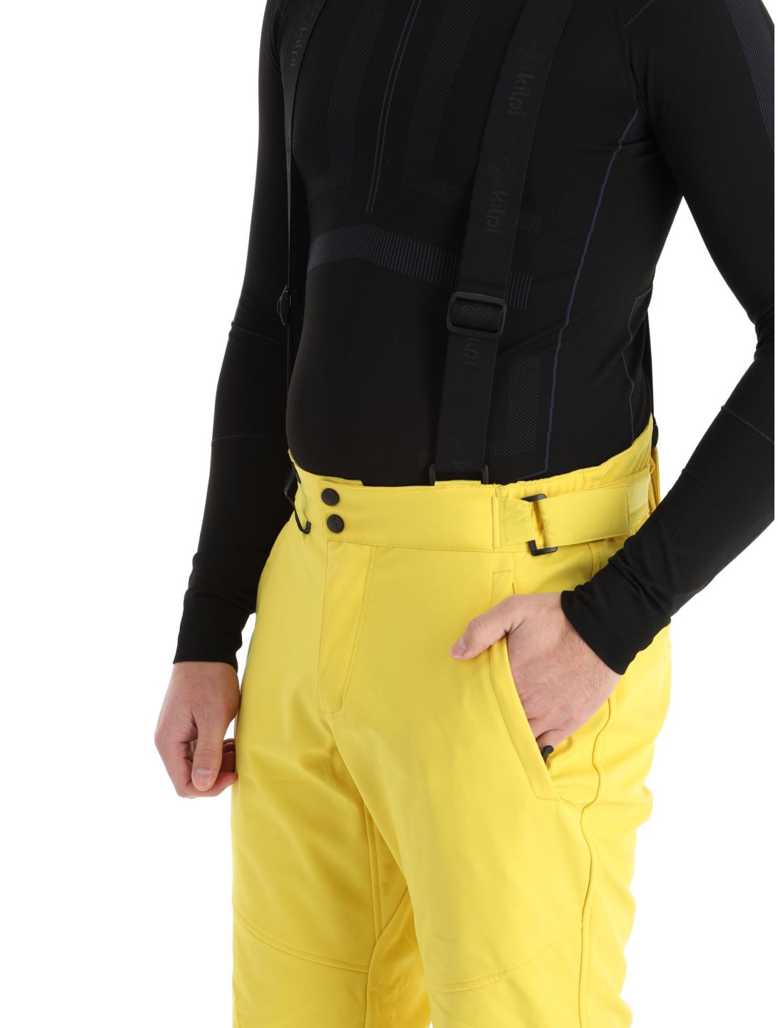 Kilpi, Rhea-M pantalones de esquí softshell hombres Yellow amarillo 