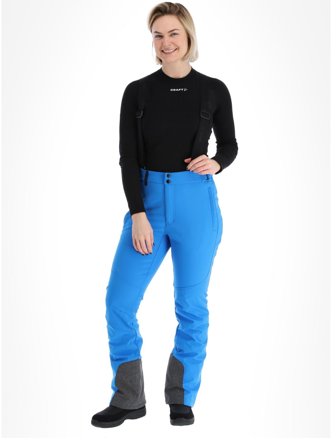 Kilpi, Rhea-W pantalones de esquí softshell mujeres Blue azul 