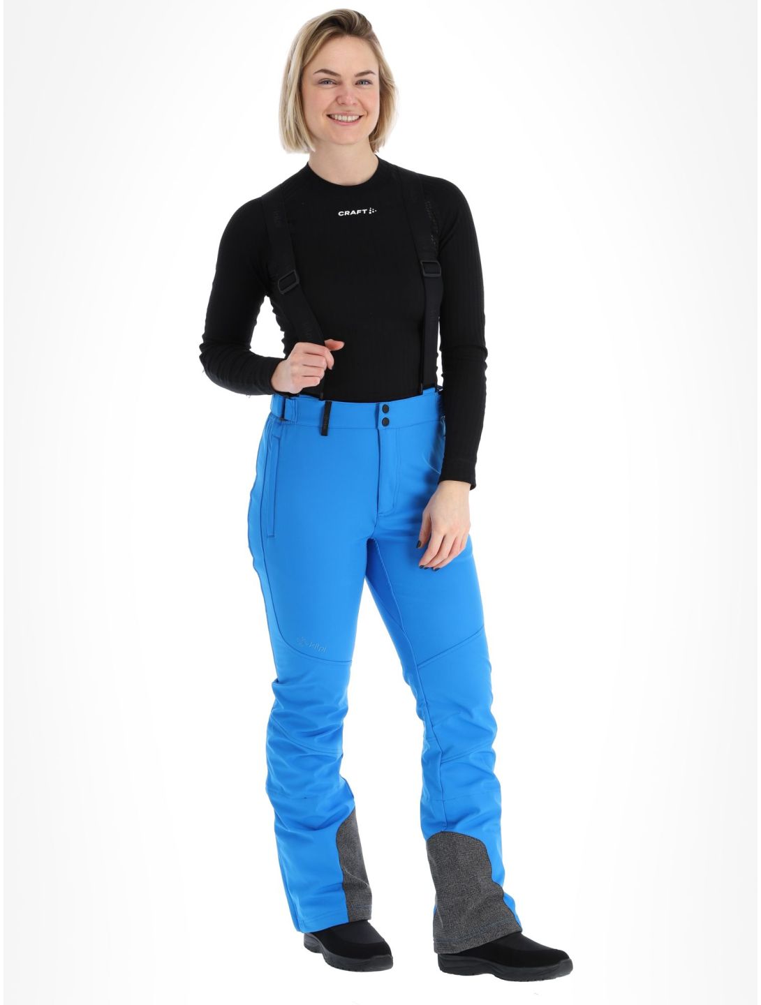 Kilpi, Rhea-W pantalones de esquí softshell mujeres Blue azul 