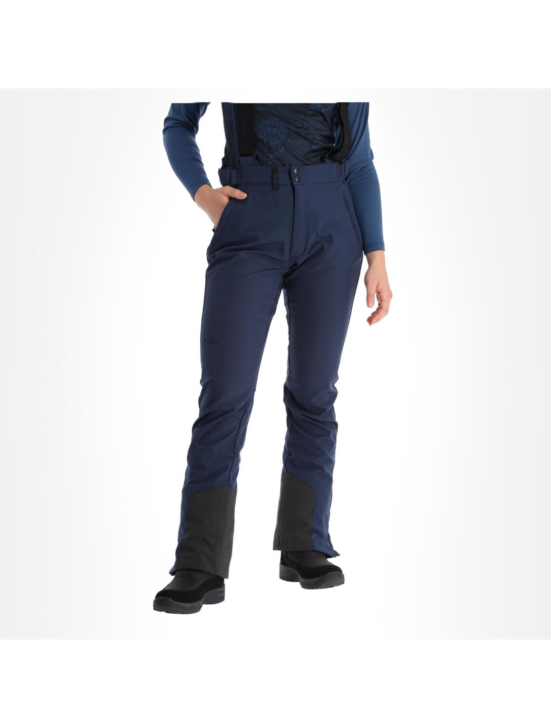 Kilpi, Rhea-W pantalones de esquí softshell mujeres dark azul 