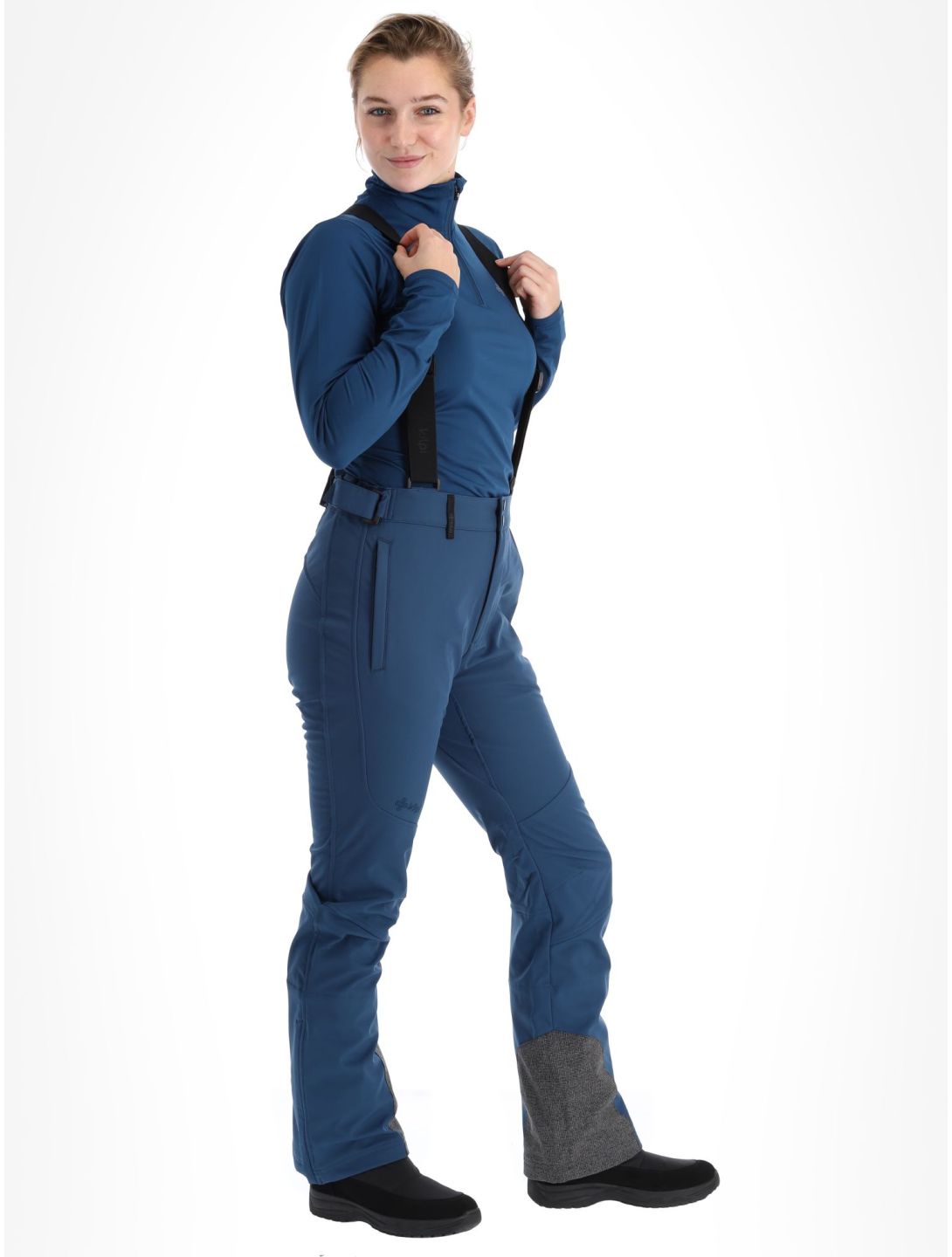 Kilpi, Rhea-W pantalones de esquí softshell mujeres Dark Blue azul 