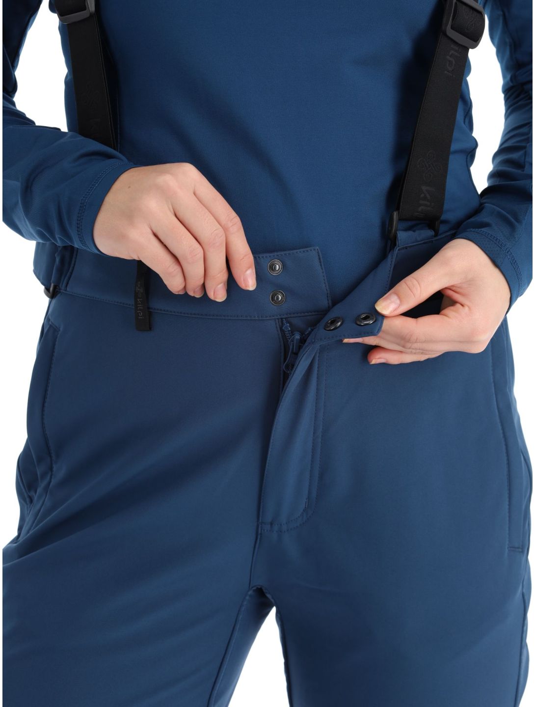 Kilpi, Rhea-W pantalones de esquí softshell mujeres Dark Blue azul 