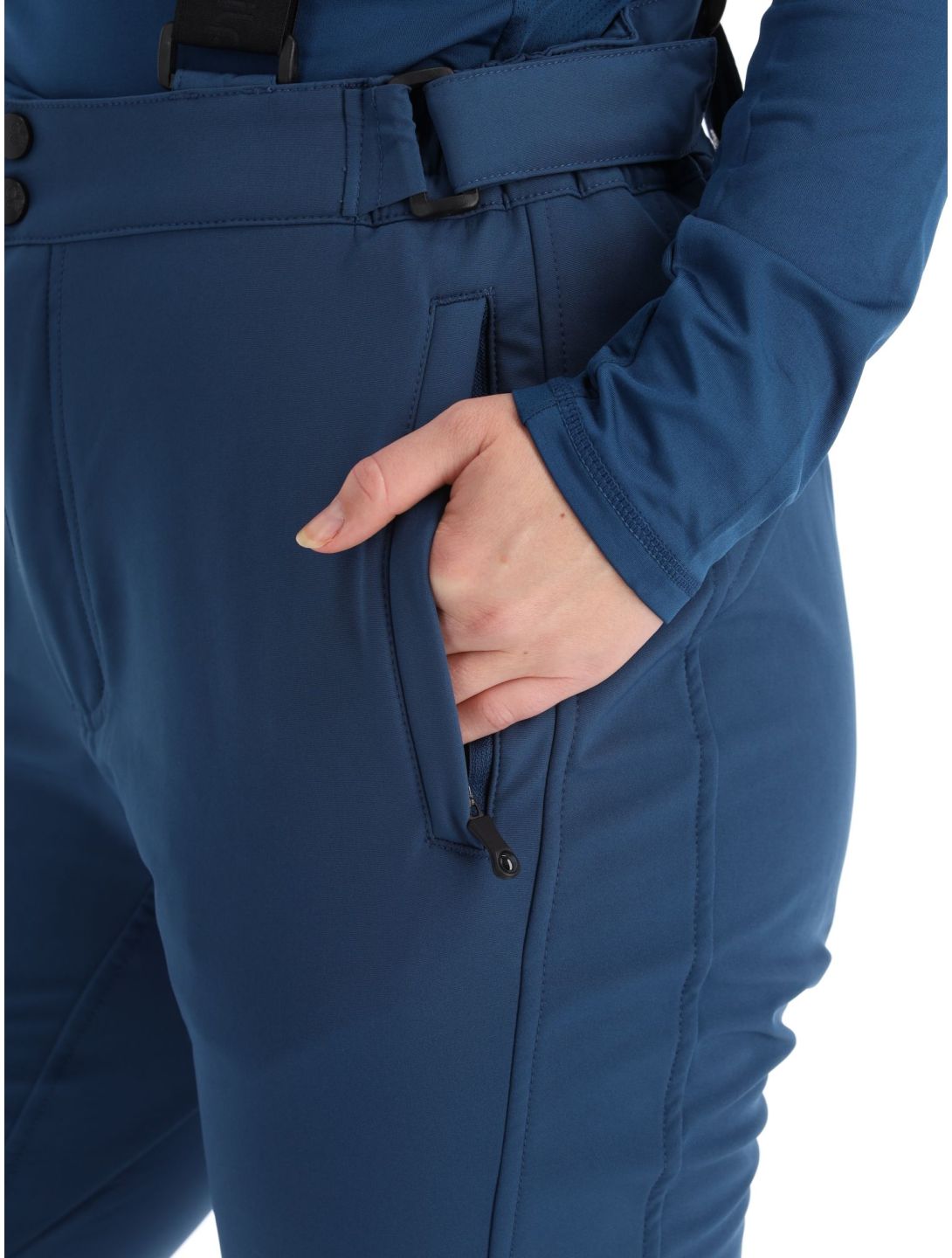 Kilpi, Rhea-W pantalones de esquí softshell mujeres Dark Blue azul 