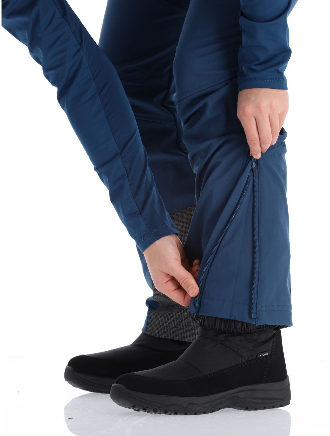 Kilpi, Rhea-W pantalones de esquí softshell mujeres Dark Blue azul 