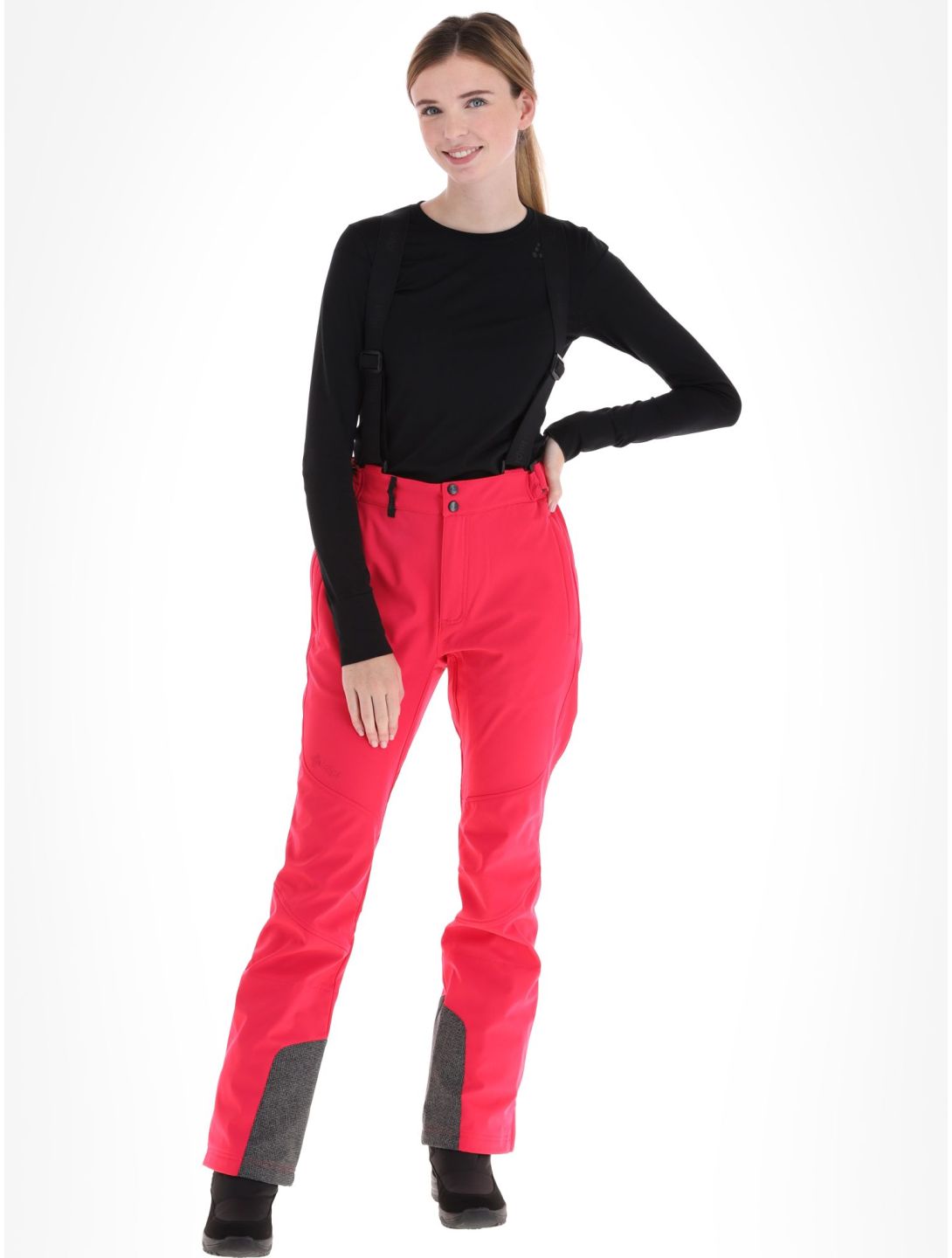 Kilpi, Rhea-W pantalones de esquí softshell mujeres Pink rosa 