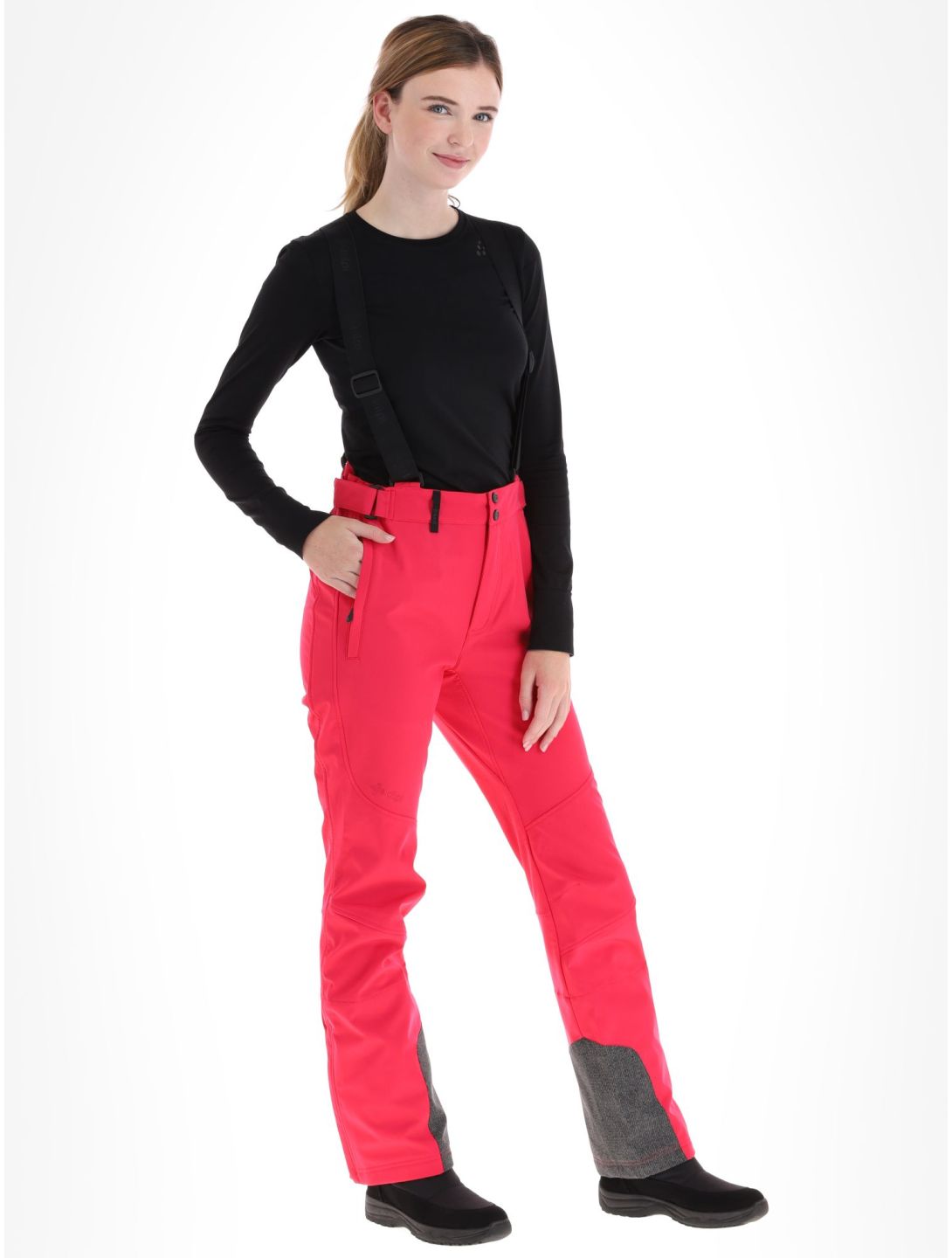 Kilpi, Rhea-W pantalones de esquí softshell mujeres Pink rosa 