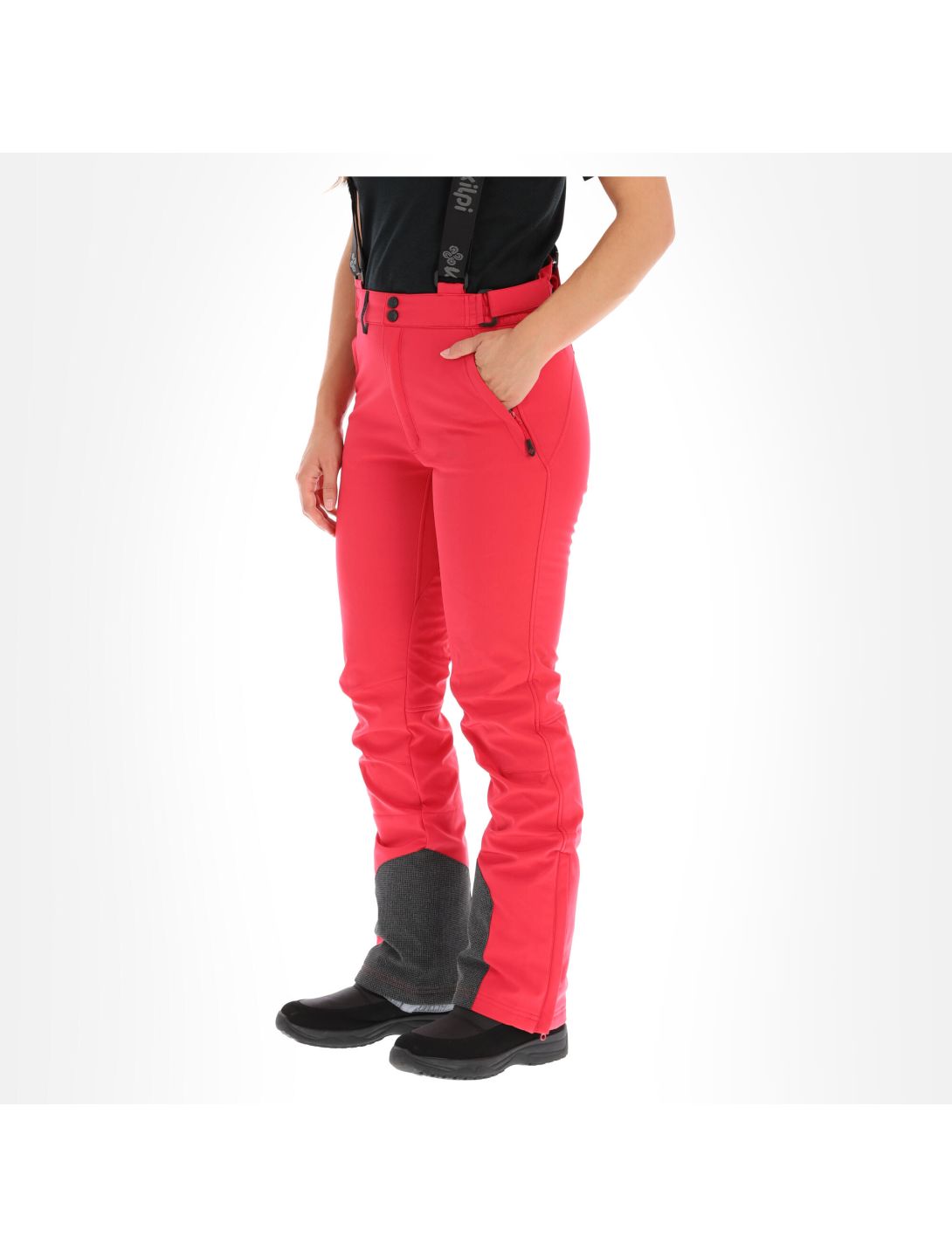 Kilpi, Rhea-W pantalones de esquí softshell tallas extra grandes mujeres rosa