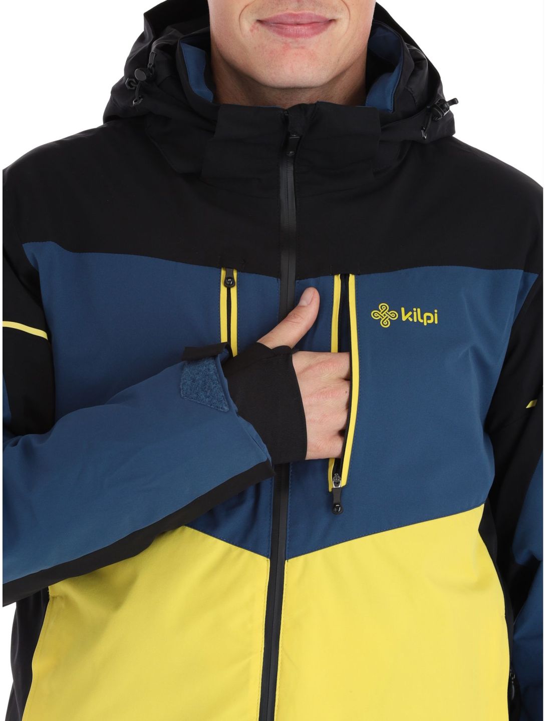 Kilpi, Tonnsi-M chaqueta de esquí hombres Yellow amarillo, azul 