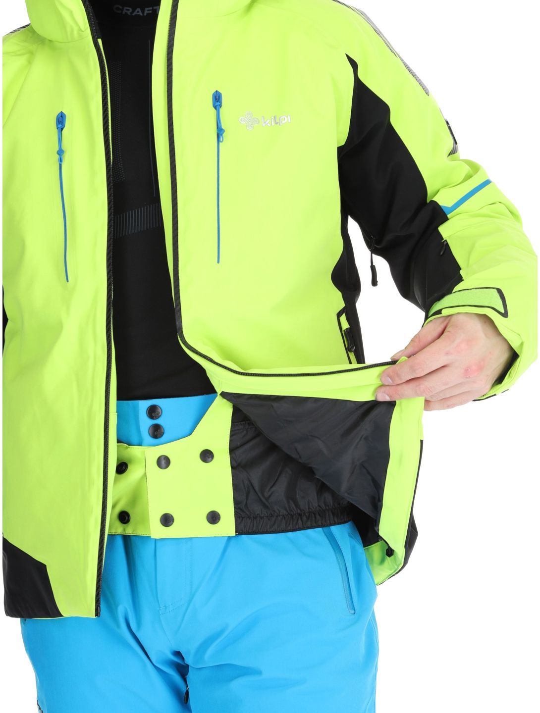 Kilpi, TURNAU chaqueta de esquí hombres Lime Green verde 