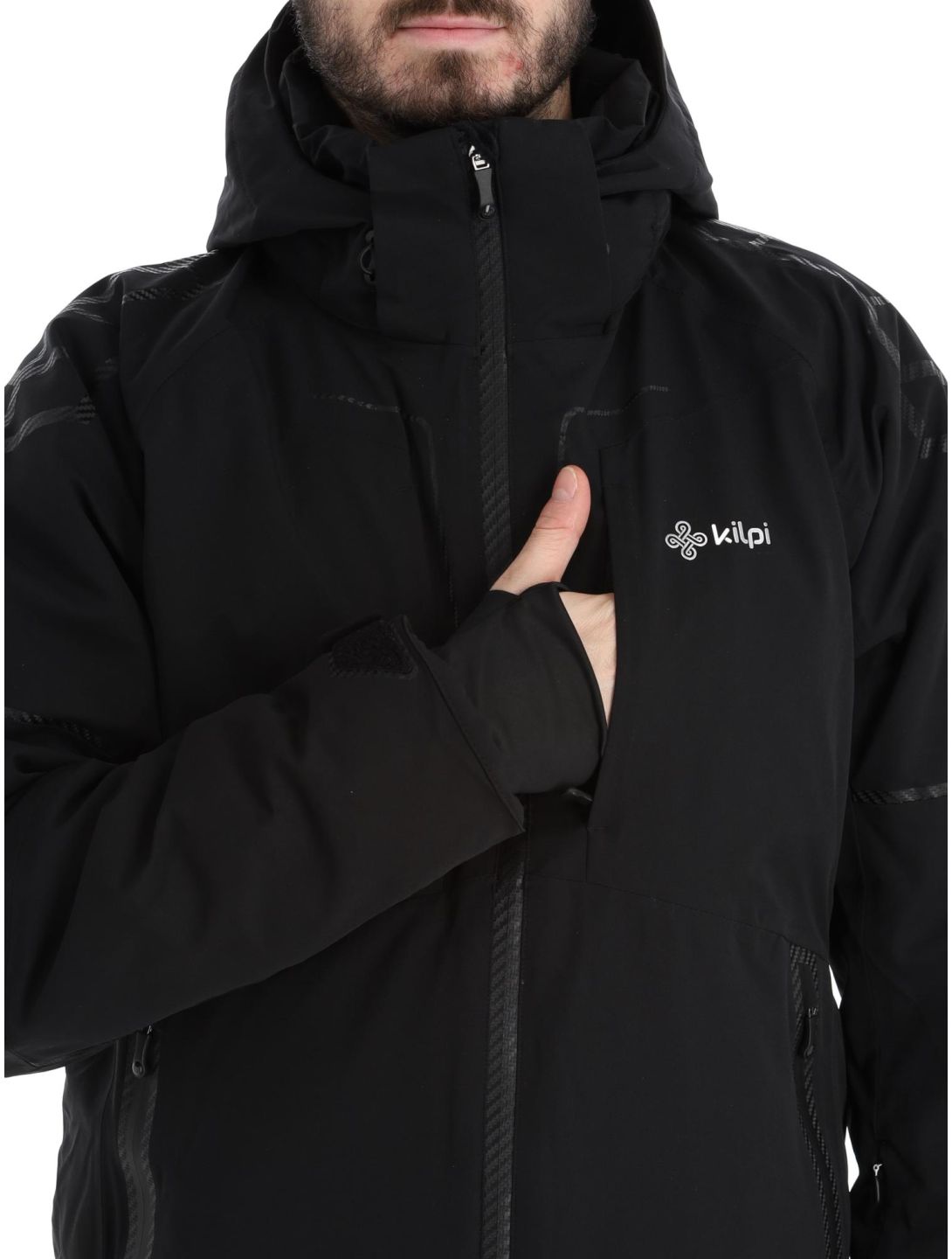 Kilpi, Turnau-m chaqueta de esquí tallas extra grandes hombres Black negro 