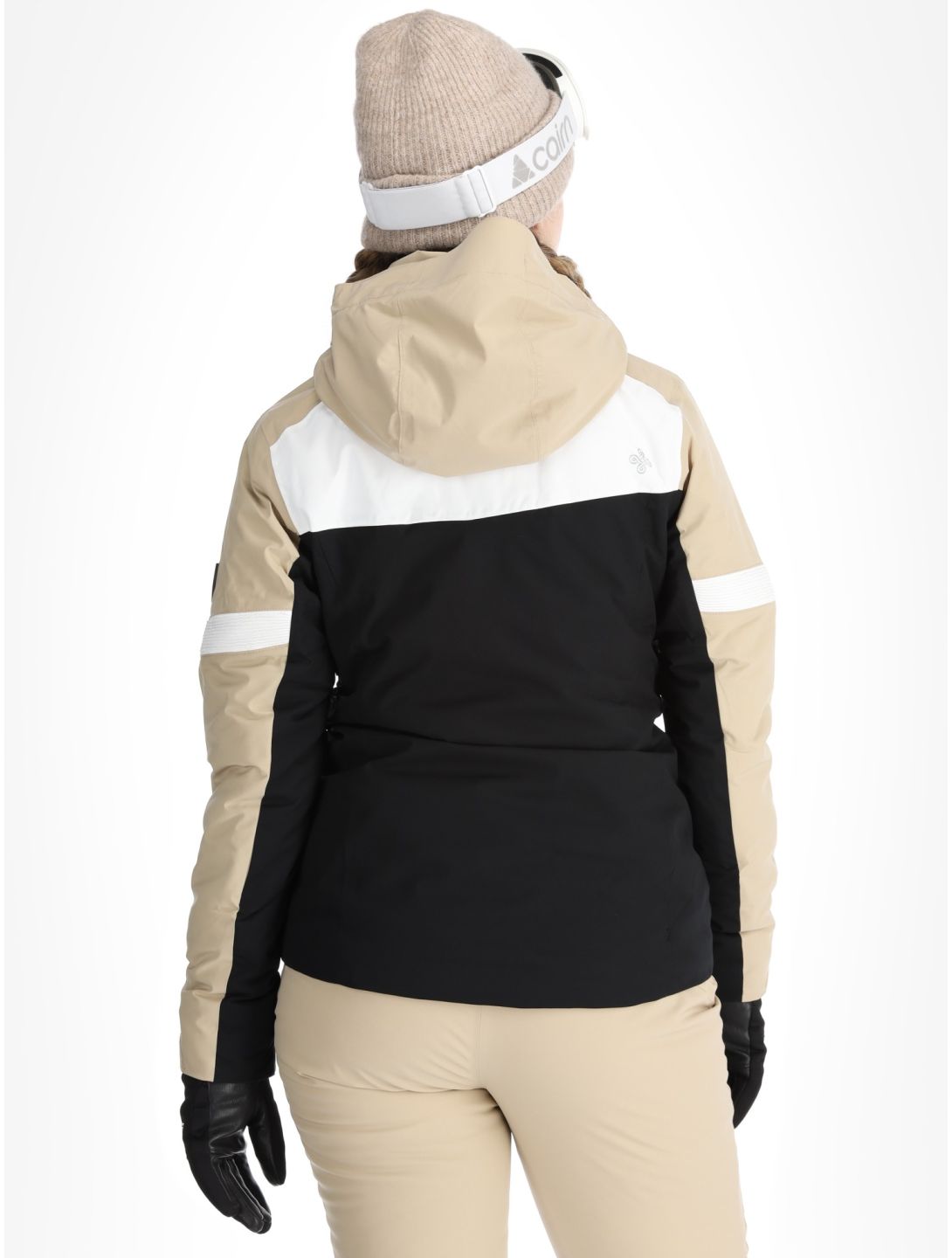 Kilpi, Valera chaqueta de esquí mujeres Beige beige, blanco, negro 