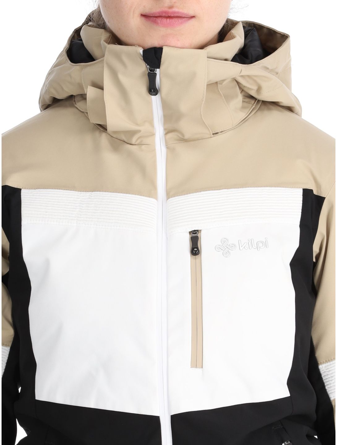 Kilpi, Valera chaqueta de esquí mujeres Beige beige, blanco, negro 