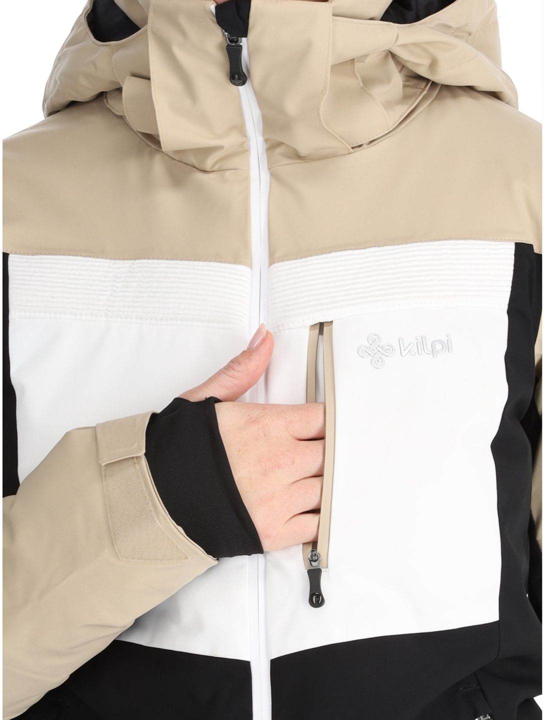 Kilpi, Valera chaqueta de esquí mujeres Beige beige, blanco, negro 