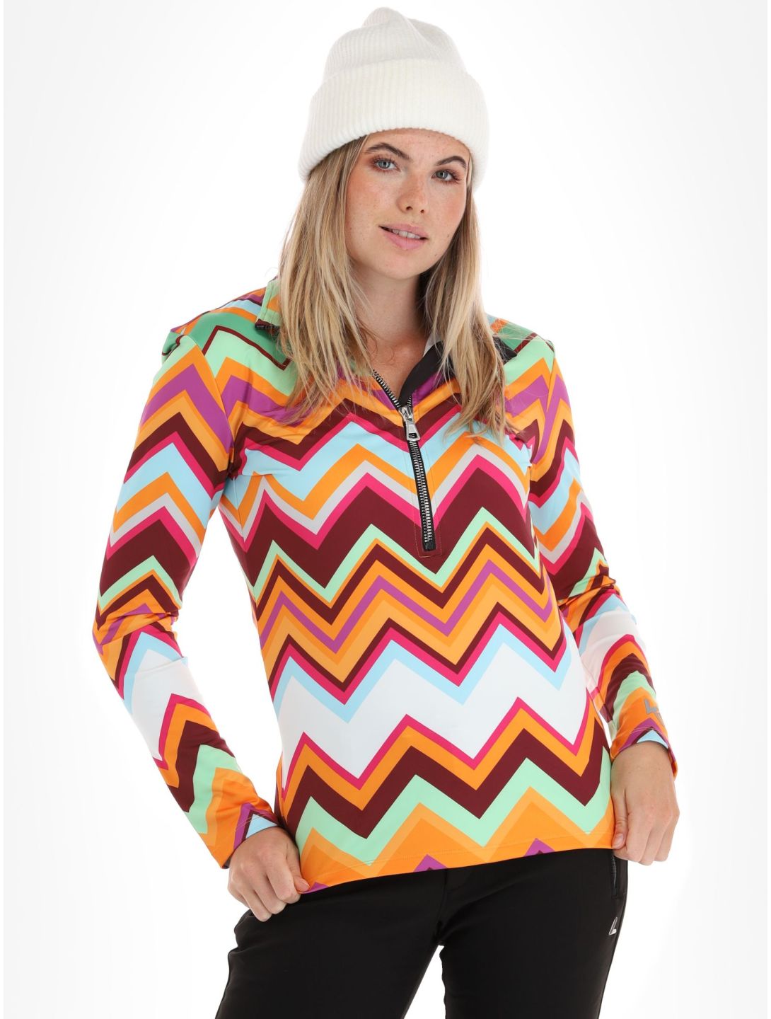 Kou Sportswear, Chevron jersey mujeres Colourful multicolor, naranja, verde 