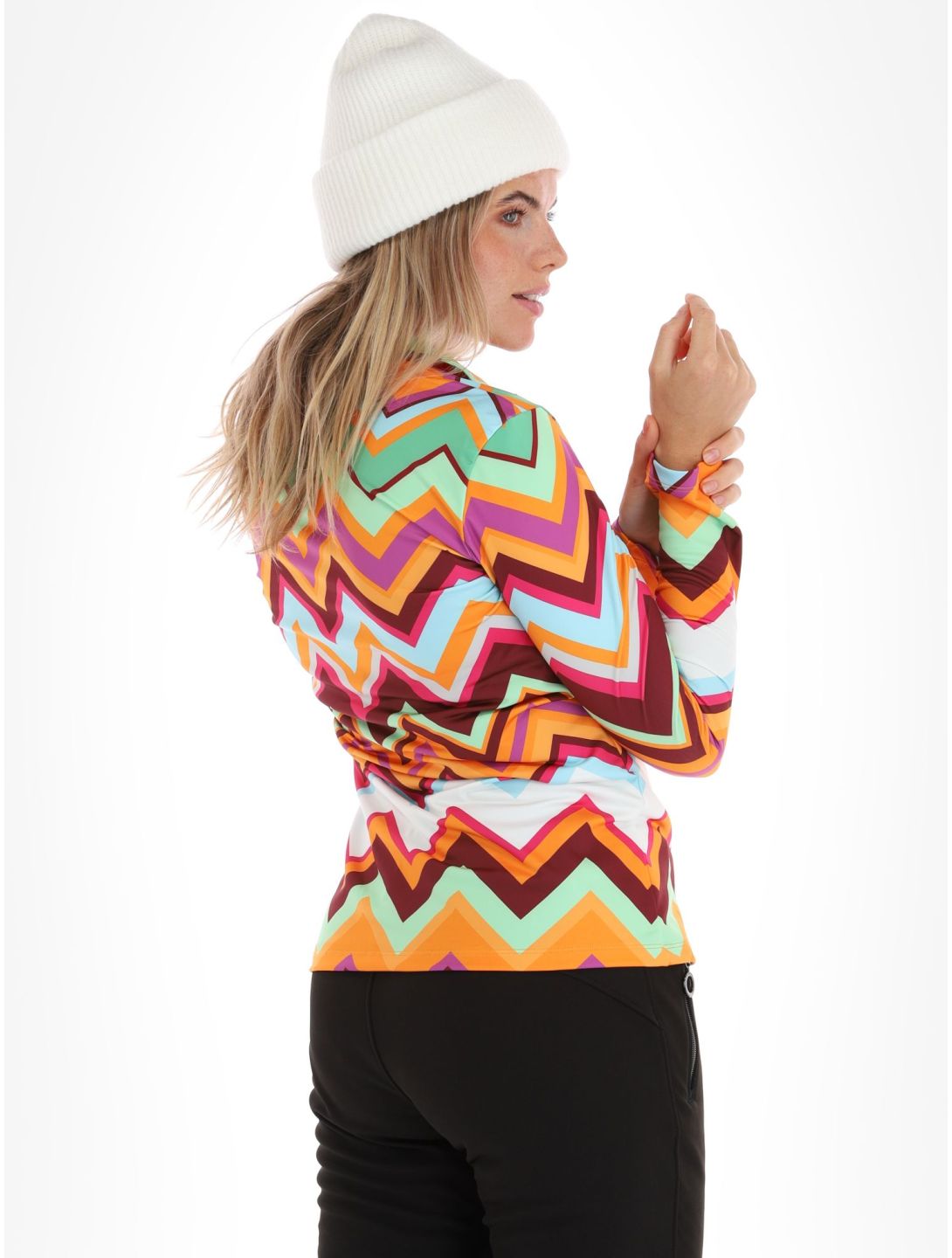 Kou Sportswear, Chevron jersey mujeres Colourful multicolor, naranja, verde 