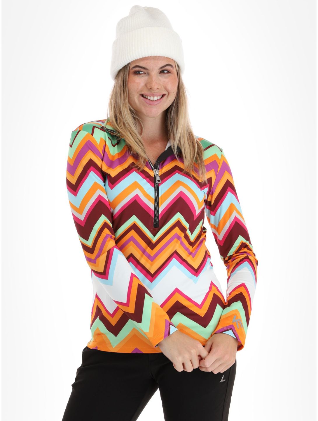 Kou Sportswear, Chevron jersey mujeres Colourful multicolor, naranja, verde 