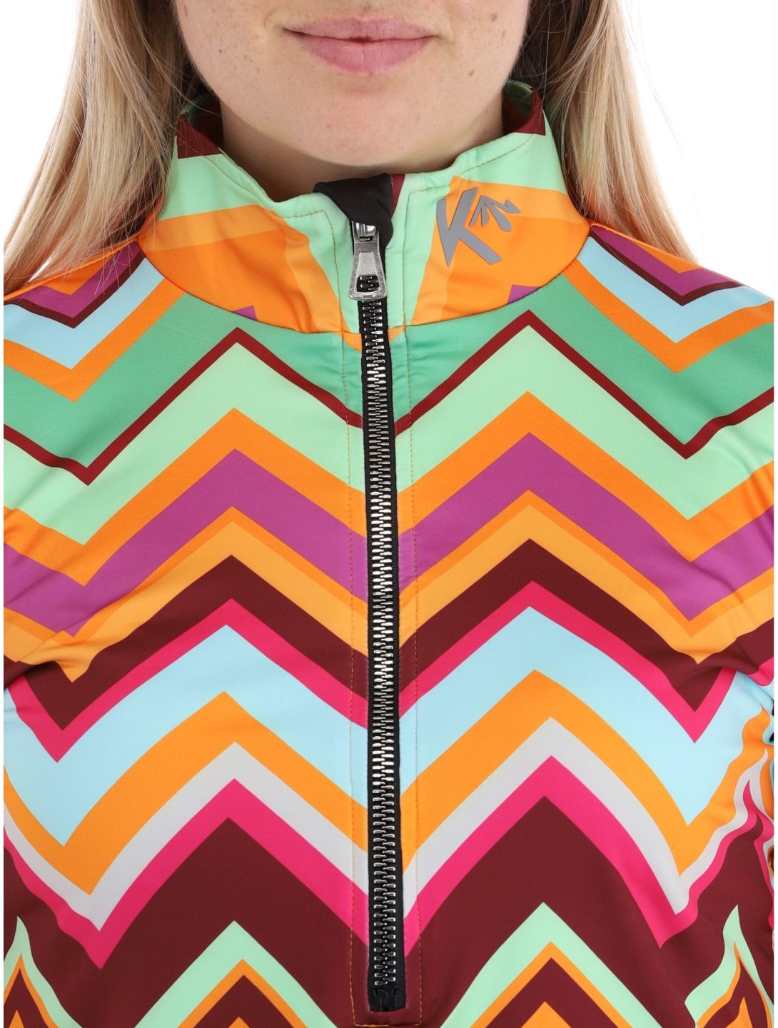 Kou Sportswear, Chevron jersey mujeres Colourful multicolor, naranja, verde 