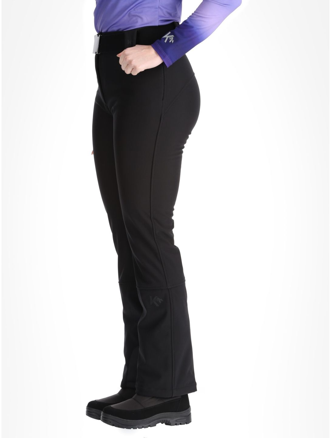 Kou Sportswear, Frost Flare Pants pantalones de esquí softshell mujeres Black negro 